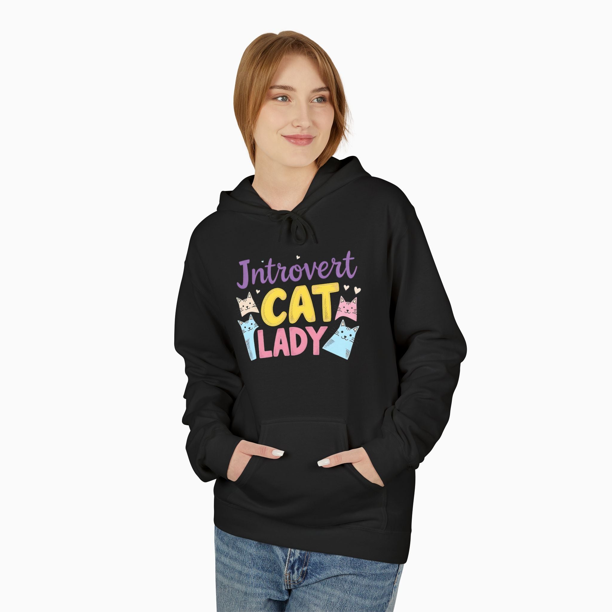 Introvert & Childless Cat Lady Unisex Hoodie