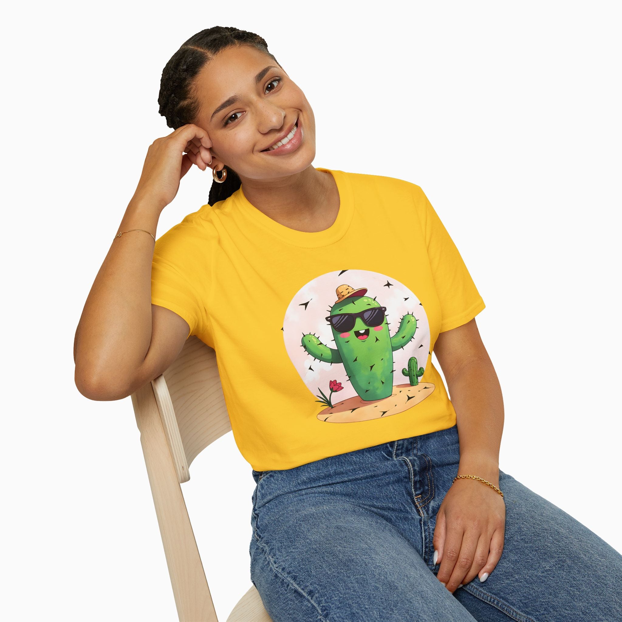 Wild Cute Cartoon Cactus Unisex T-Shirt