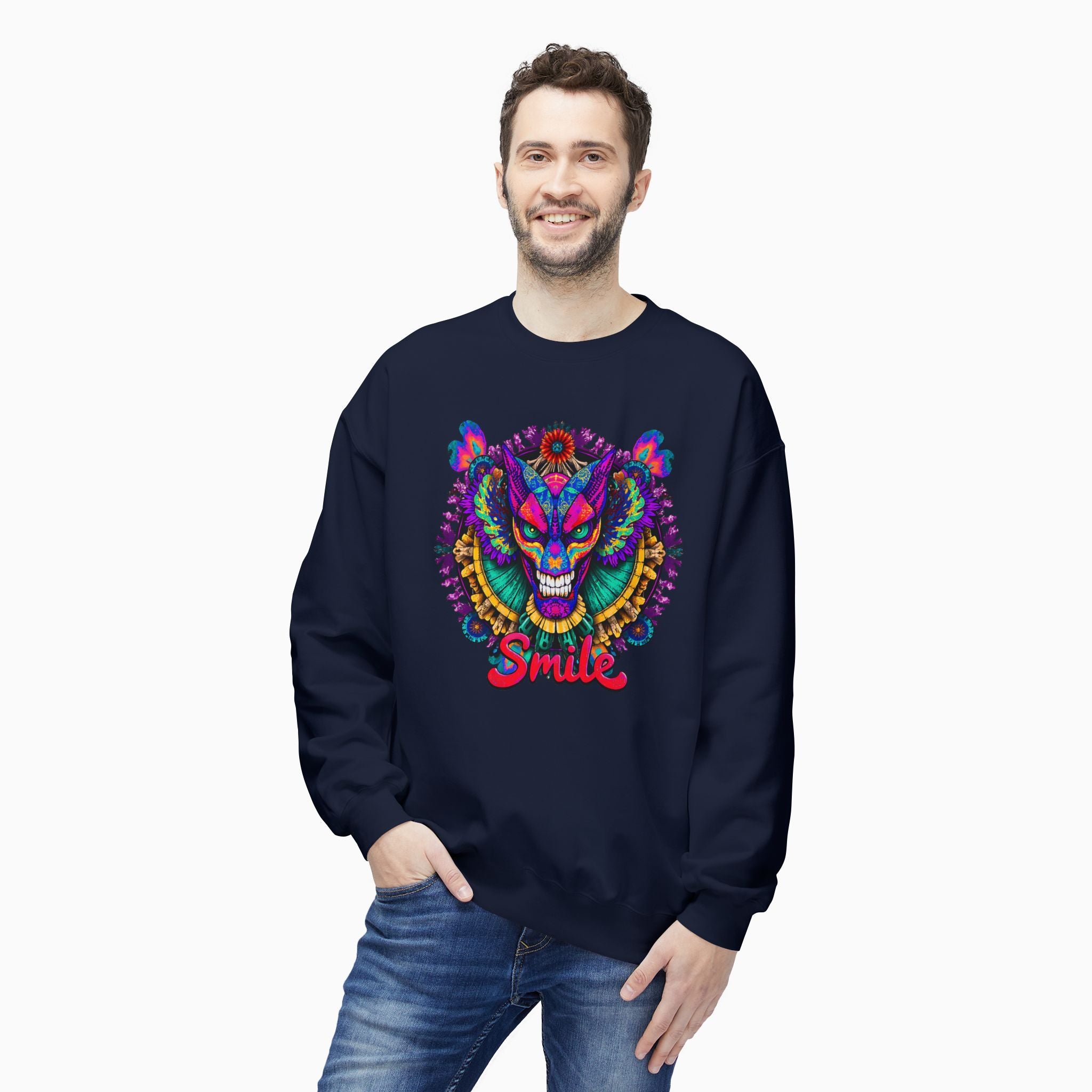 Dragon Smile Pixel Art Hoodie Sweatshirt: Exclusive Unisex Design