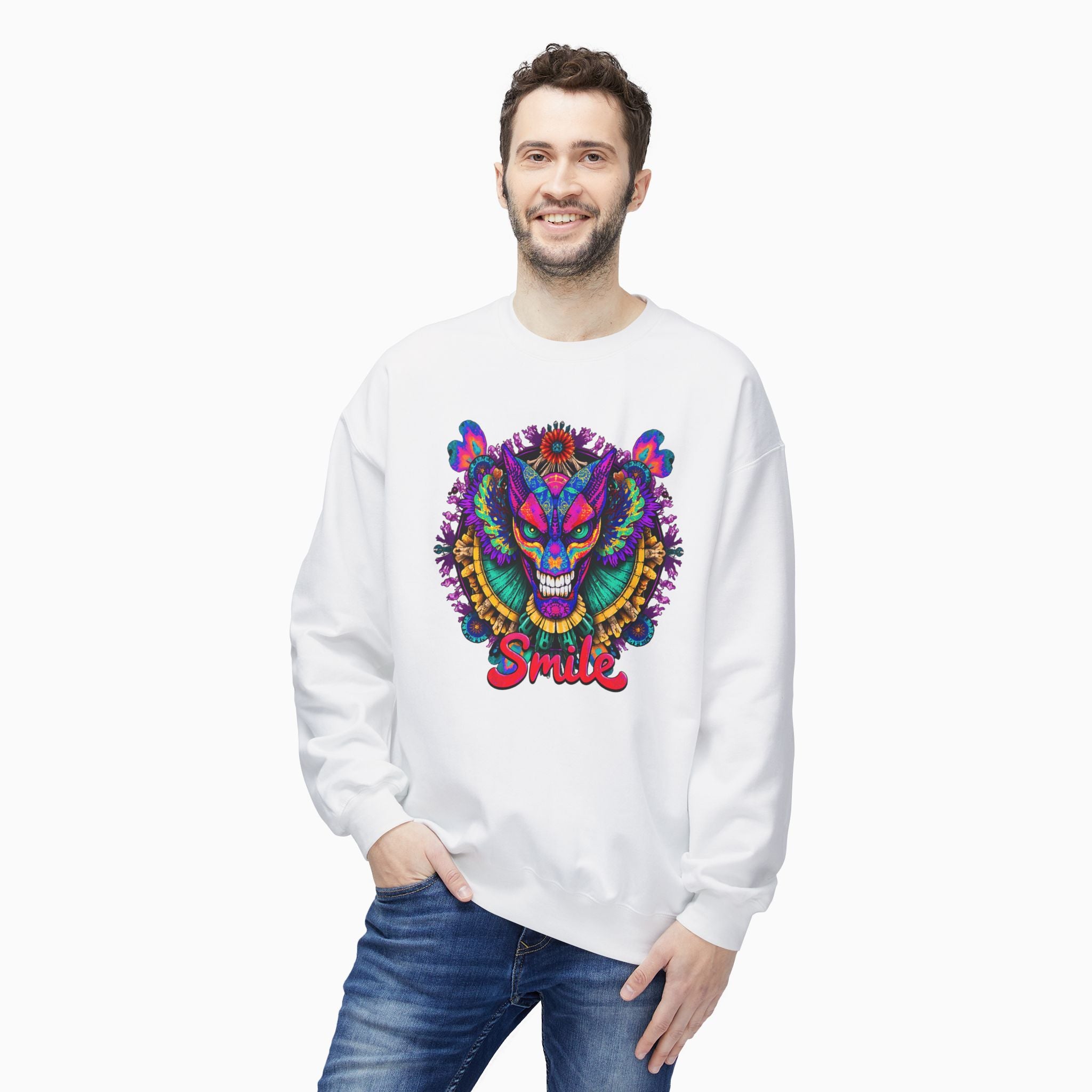 Dragon Smile Pixel Art Hoodie Sweatshirt: Exclusive Unisex Design
