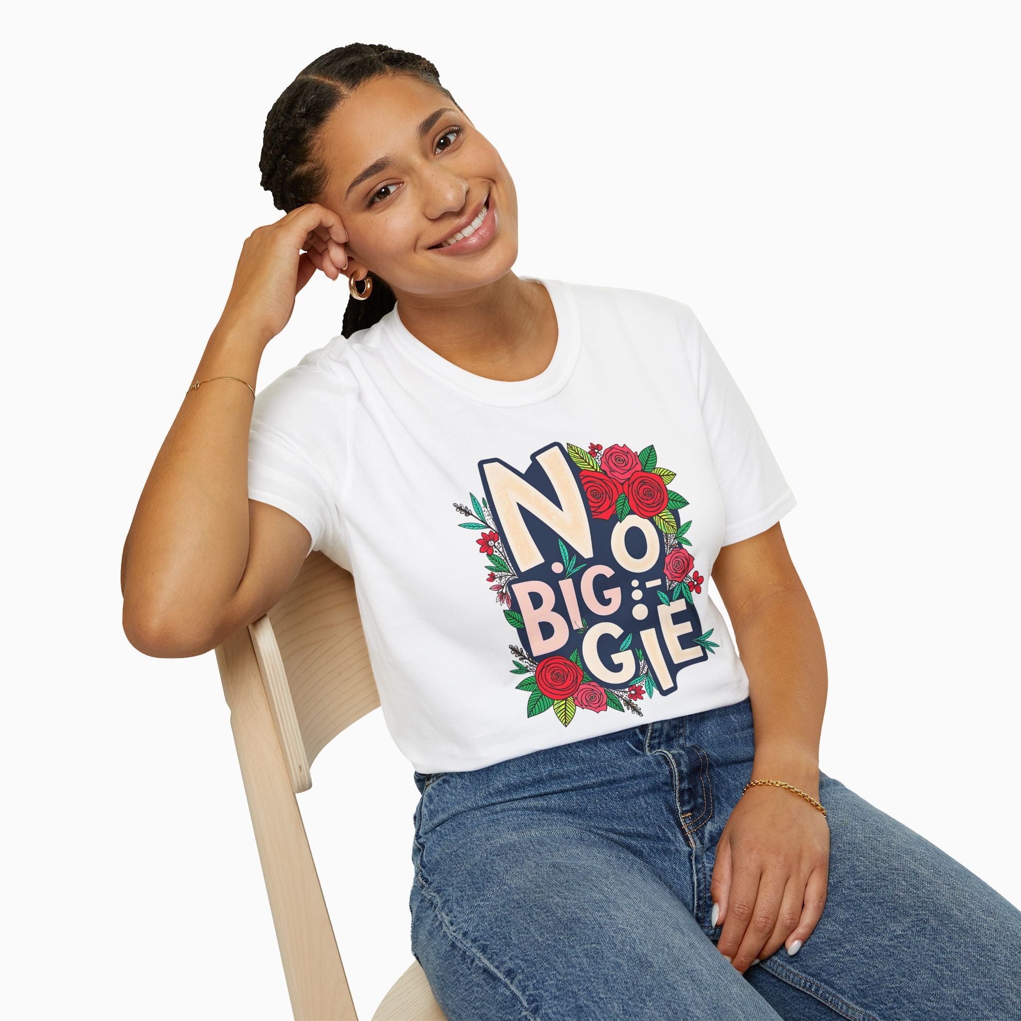 No Biggie With Floral Art Unisex T-Shirt
