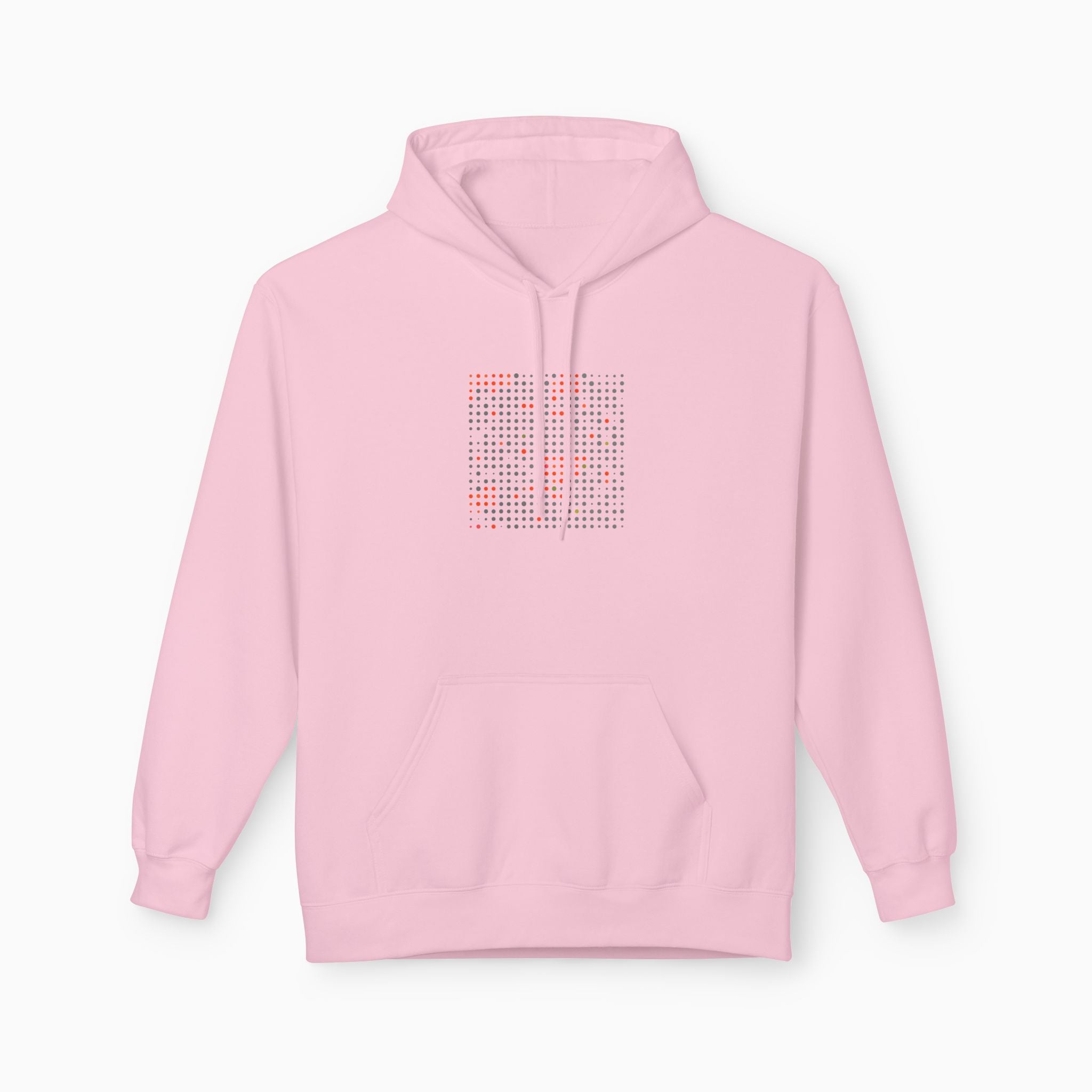 Grey & Red Qr Code Unisex Hoodie