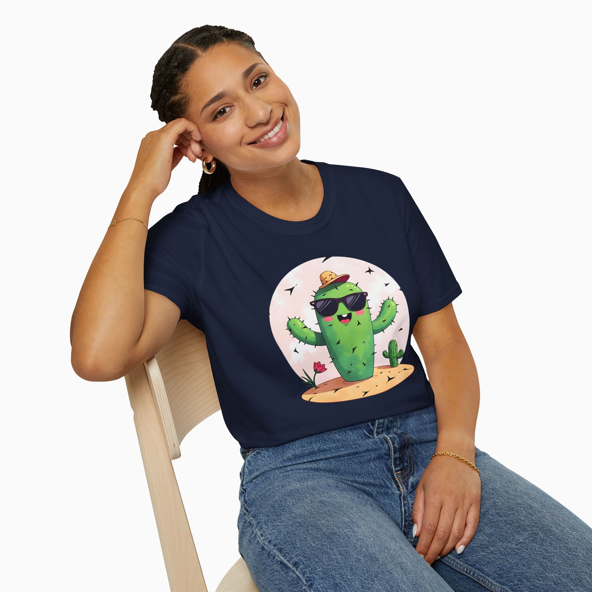 Wild Cute Cartoon Cactus Unisex T-Shirt