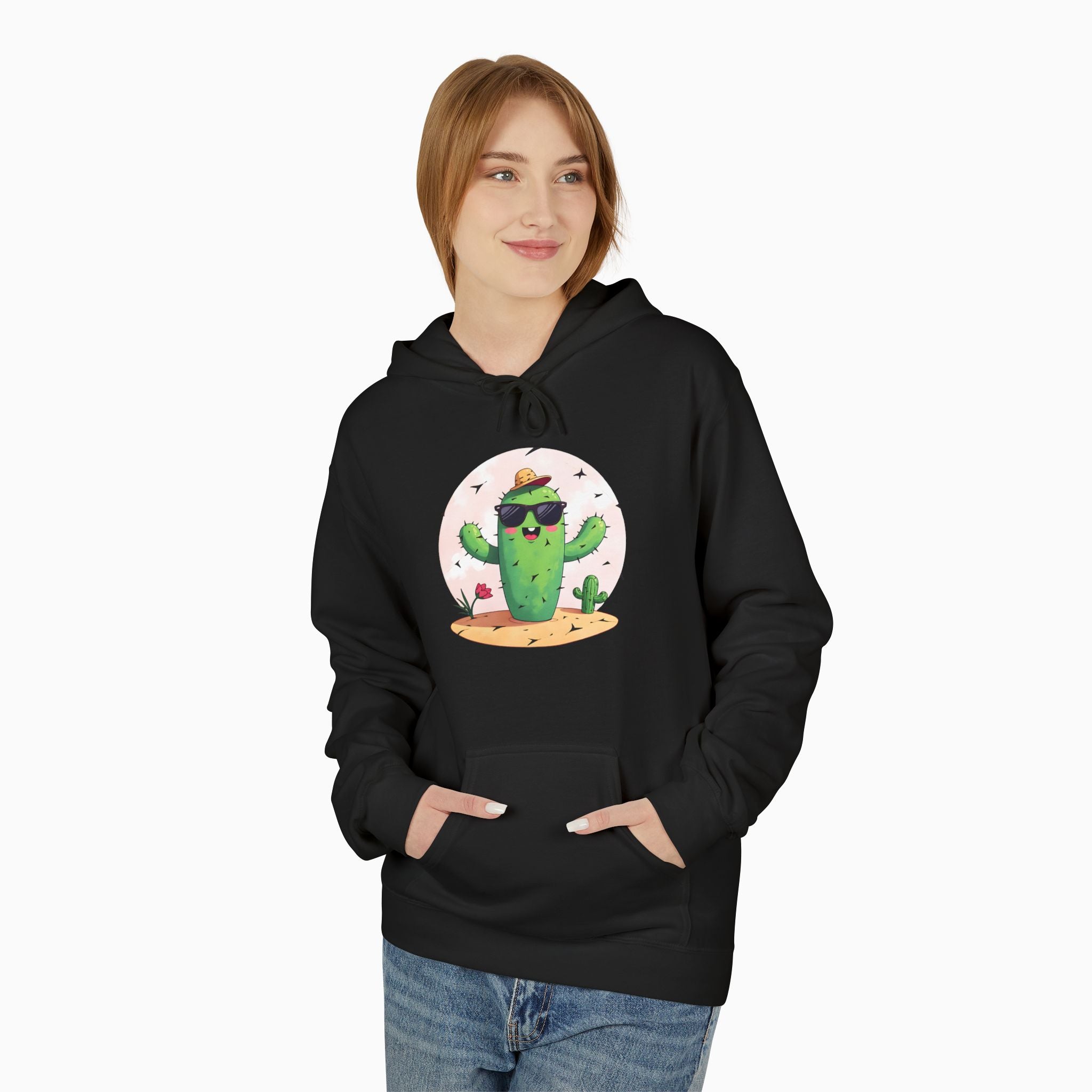 Wild Cute Cartoon Cactus Unisex Hoodie