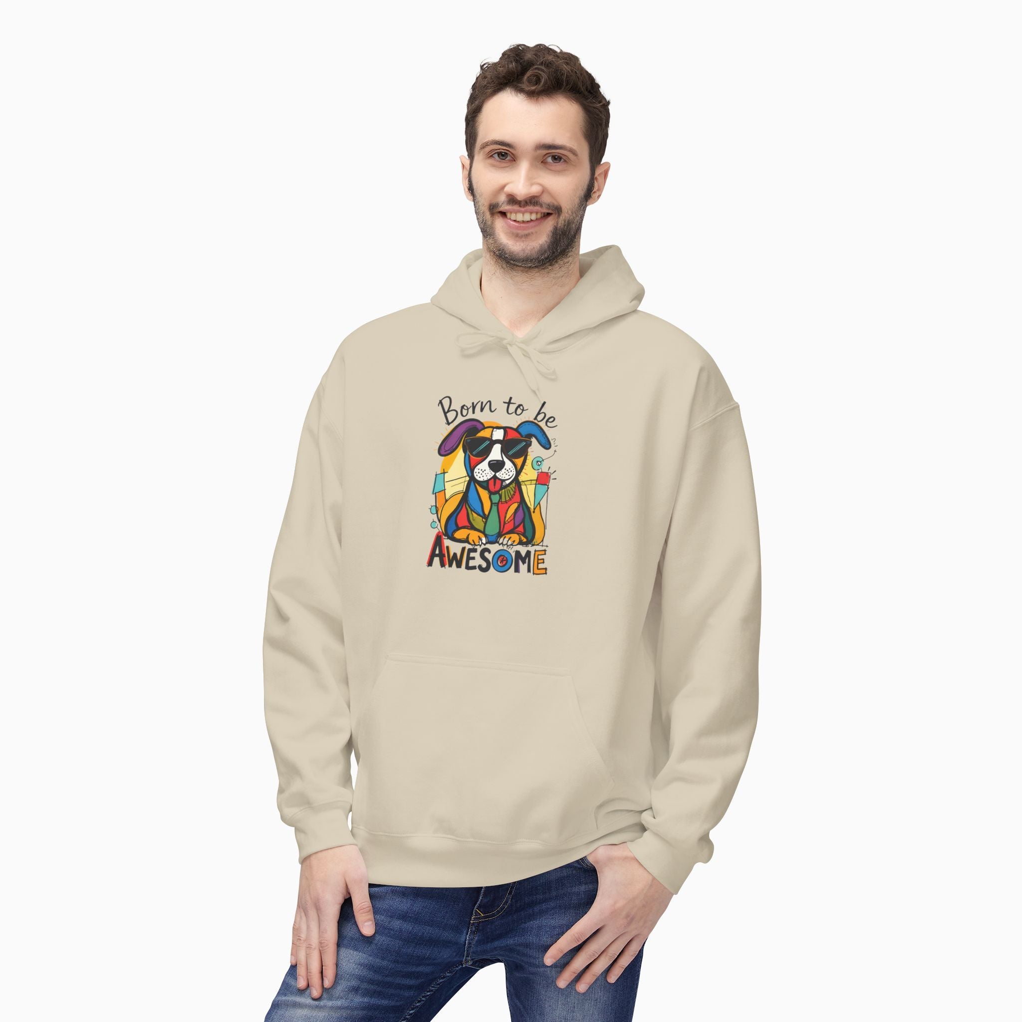 Born to be Awesome Dog Unisex Hoodie