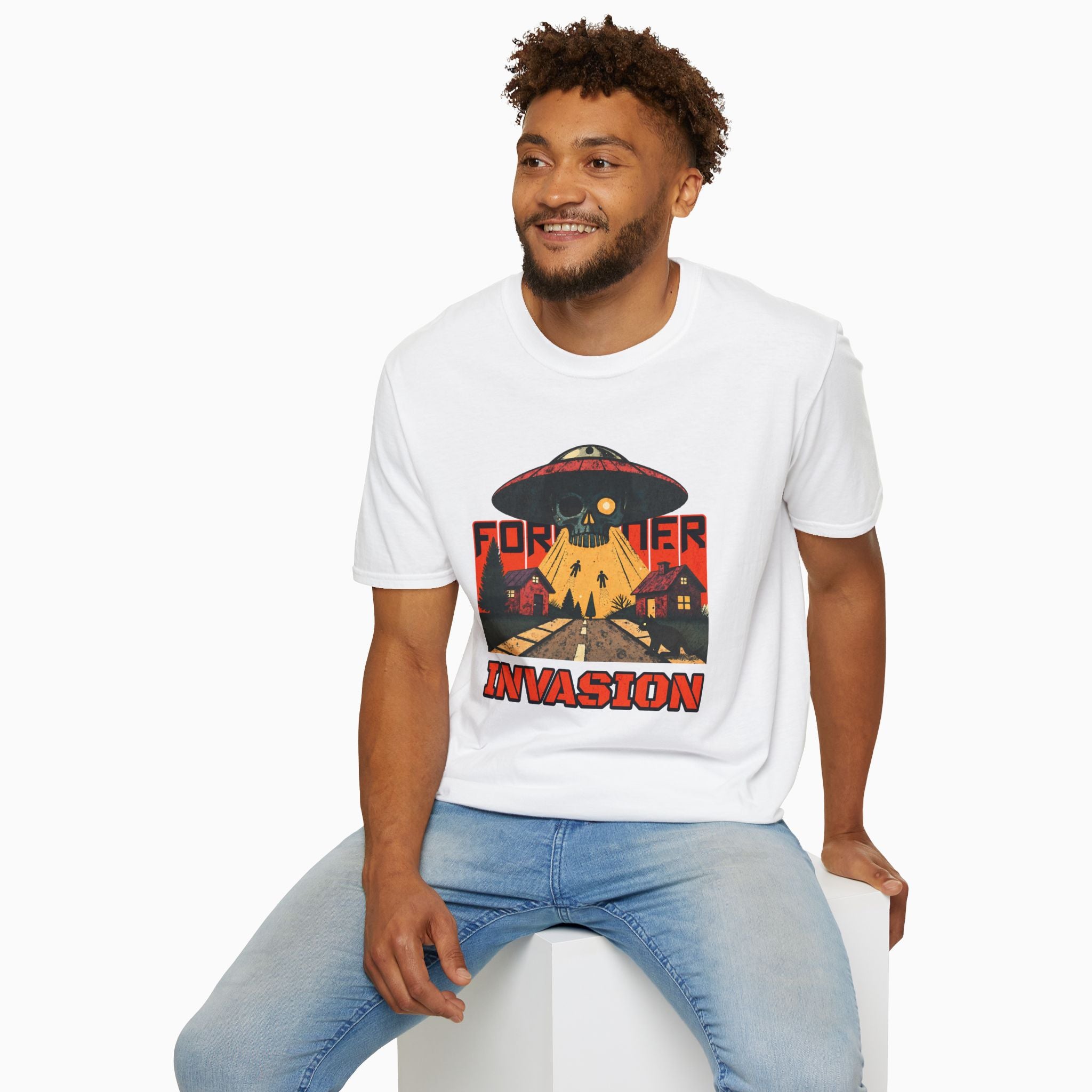 Foreigner Invation Unisex T-Shirt - Premium Cotton, Made-to-Order