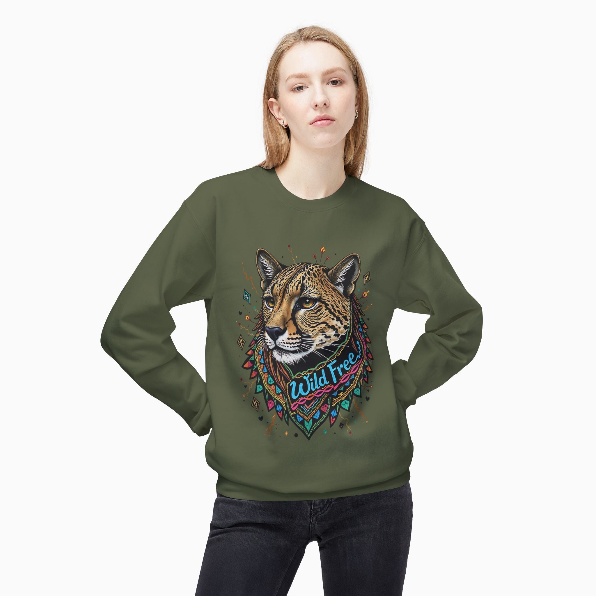 Egypt Style Wild Free Cheetah Unisex Sweatshirt