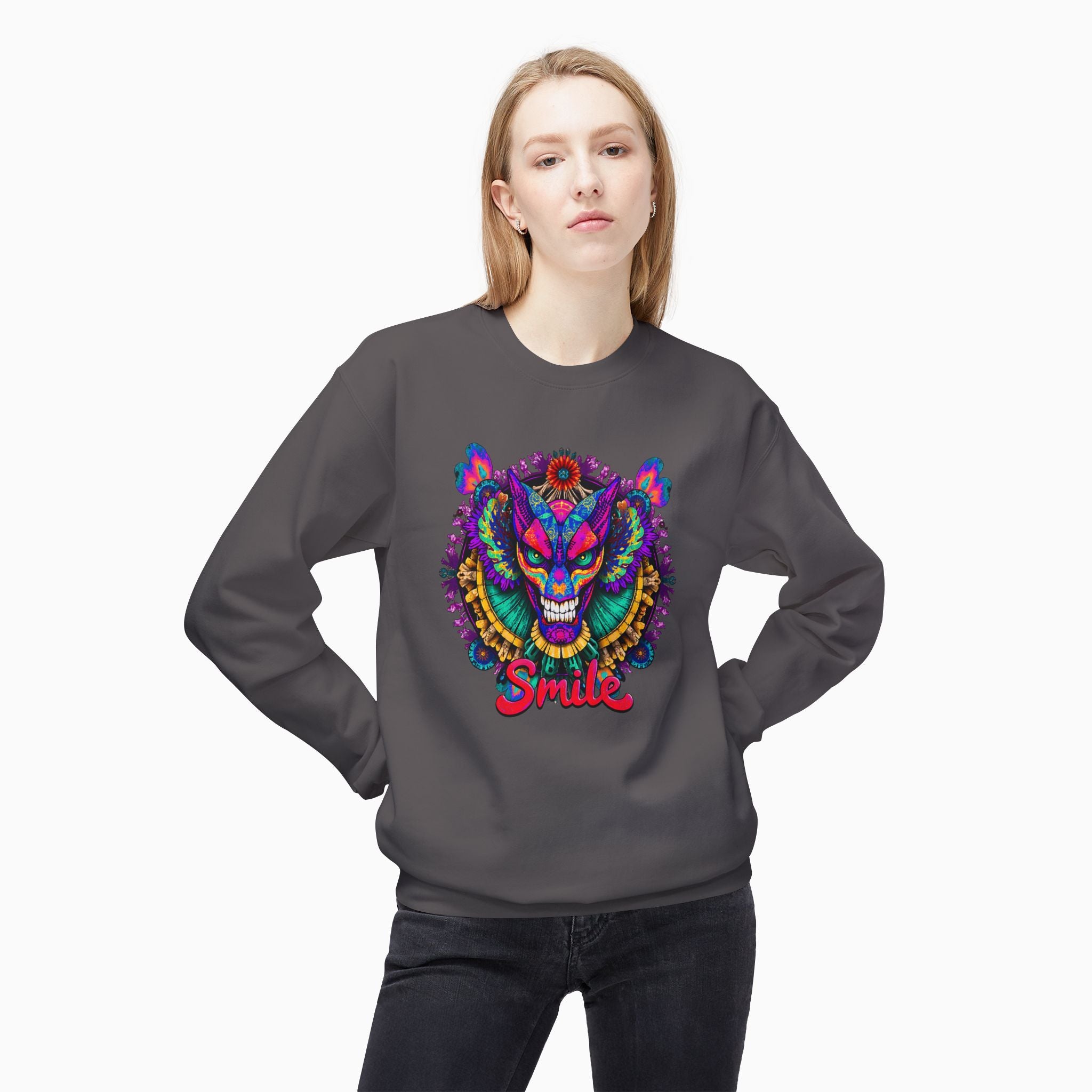 Dragon Smile Pixel Art Hoodie Sweatshirt: Exclusive Unisex Design