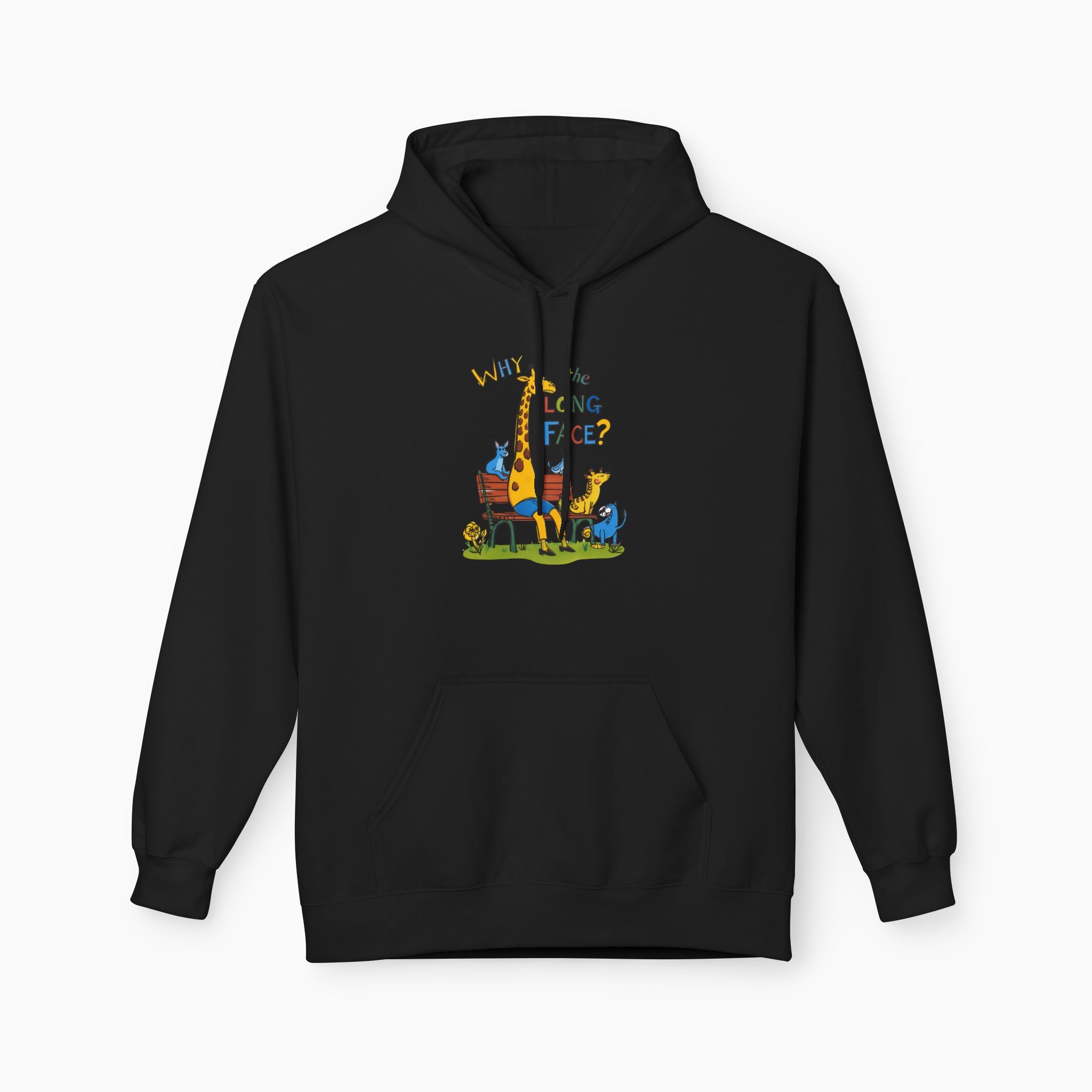 Funny Giraffe Why the Long Face Unisex Hoodie