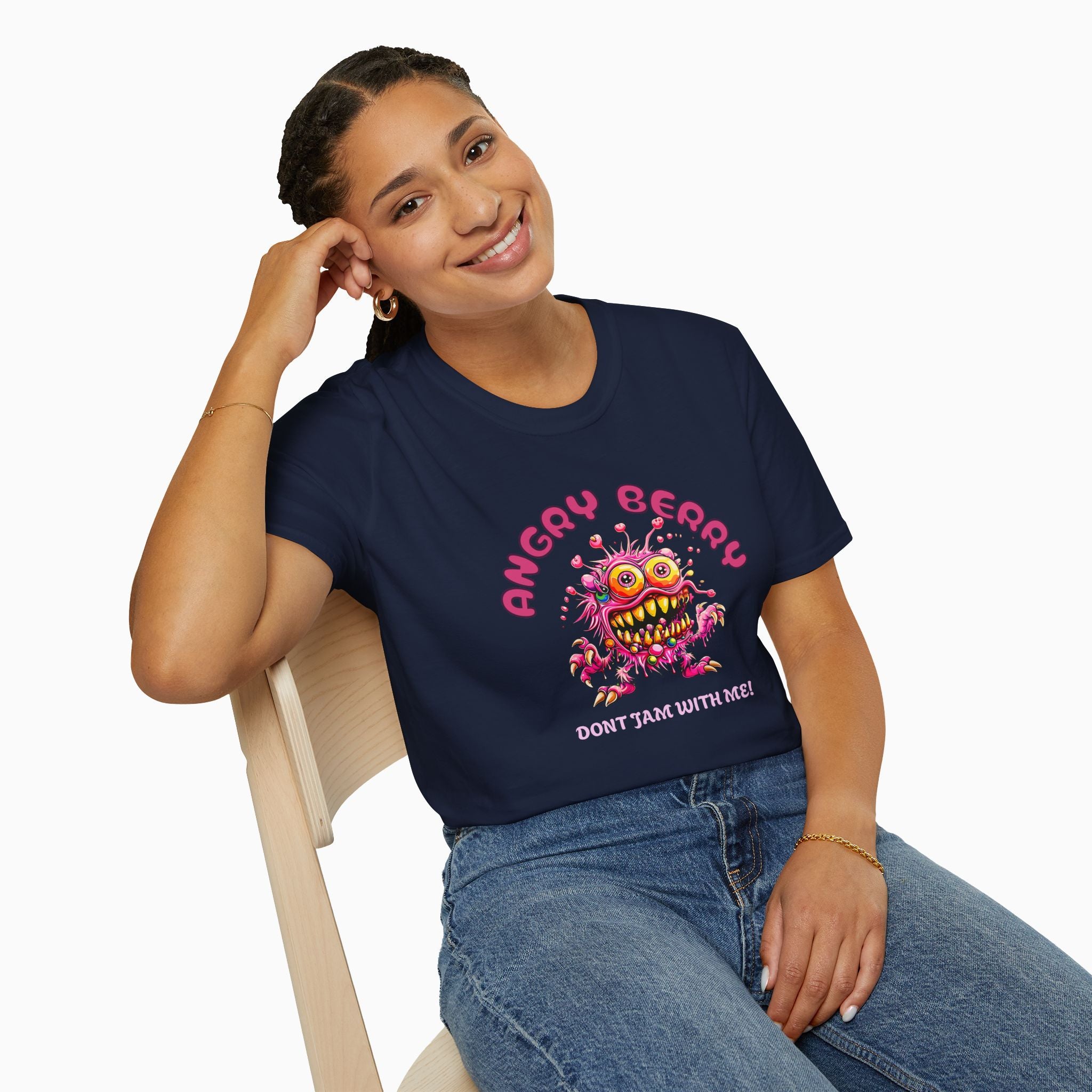 Angry Cherry T-Shirt - Unisex Classic Fit, Lightweight Cotton