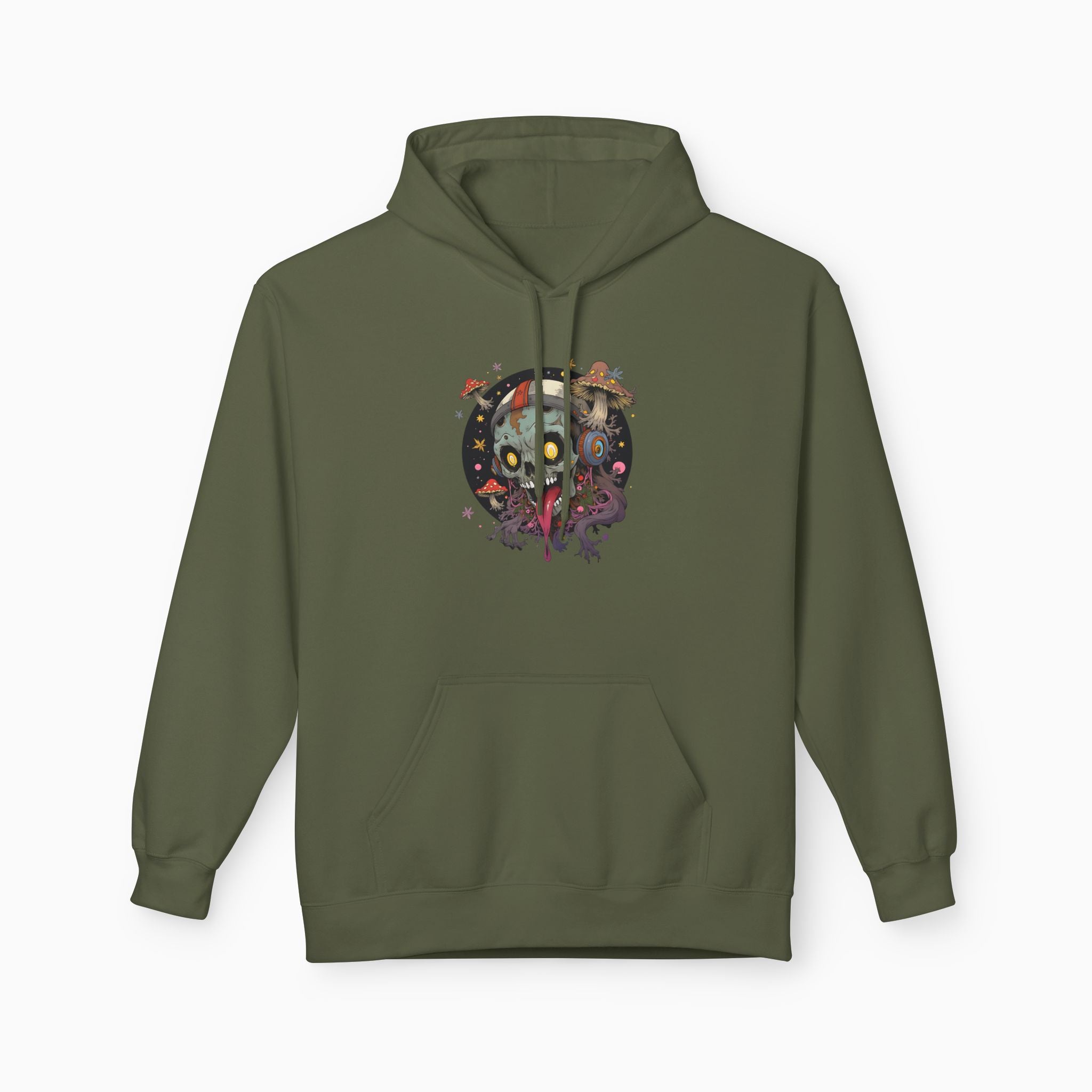 Psychedelic Mushroom Skull Unisex Hoodie