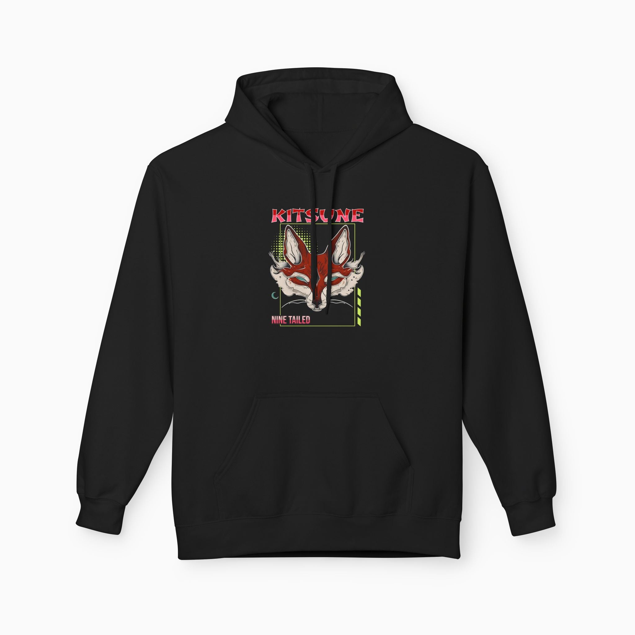 Kitsune Nine Tailed Fox Unisex Hoodie - Design by Woollieemix