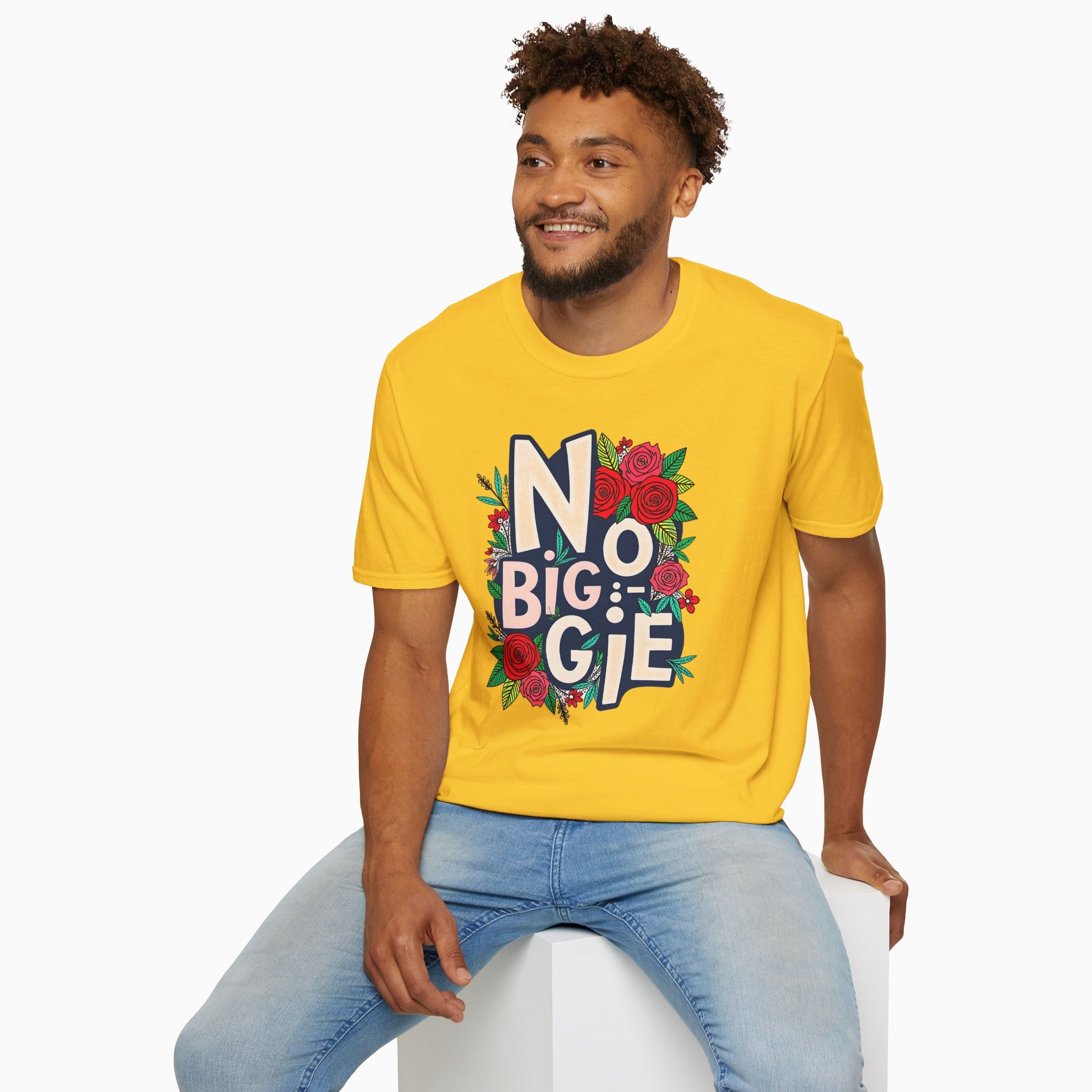 No Biggie With Floral Art Unisex T-Shirt