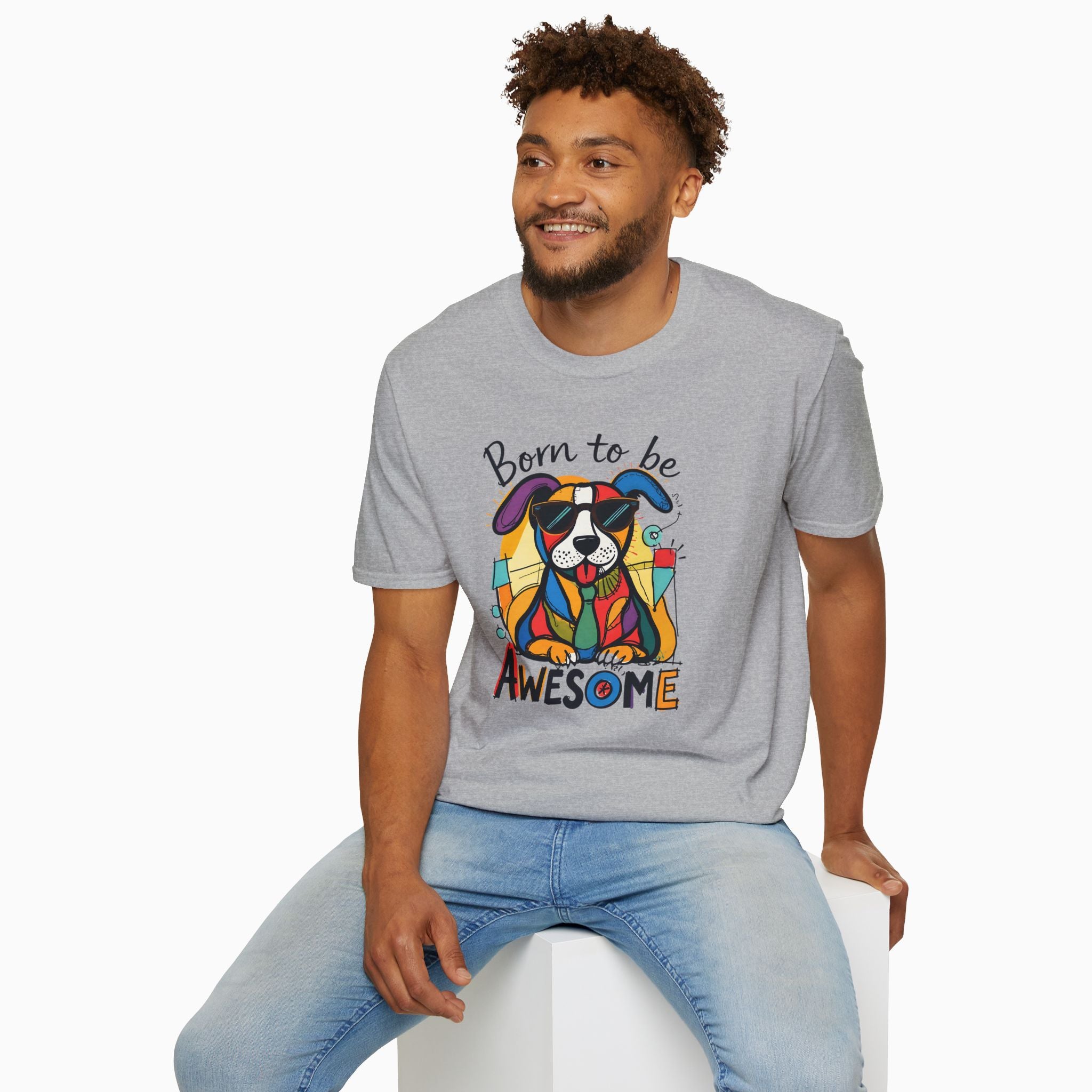 Born to be Awesome Dog Unisex T-Shirt