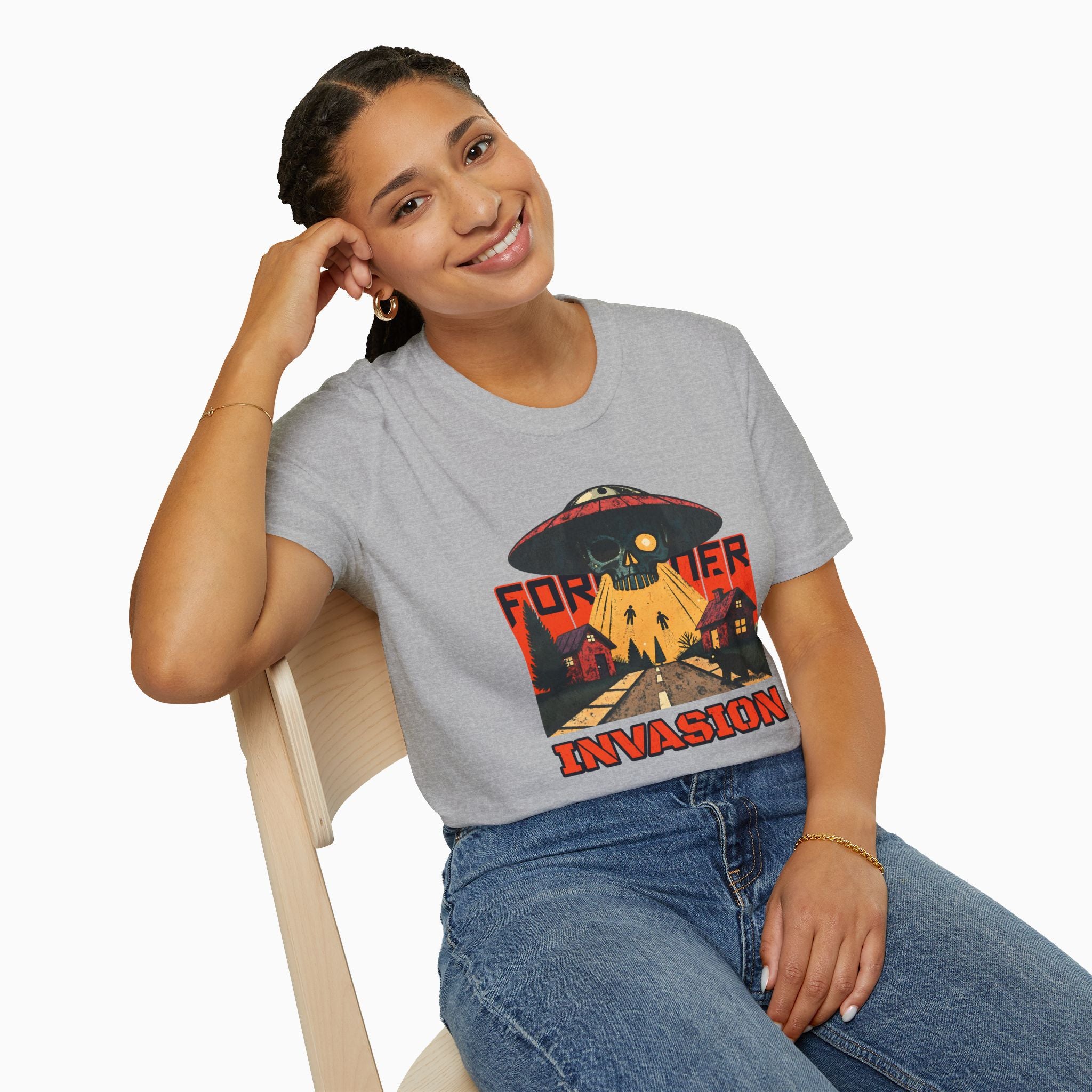 Foreigner Invation Unisex T-Shirt - Premium Cotton, Made-to-Order
