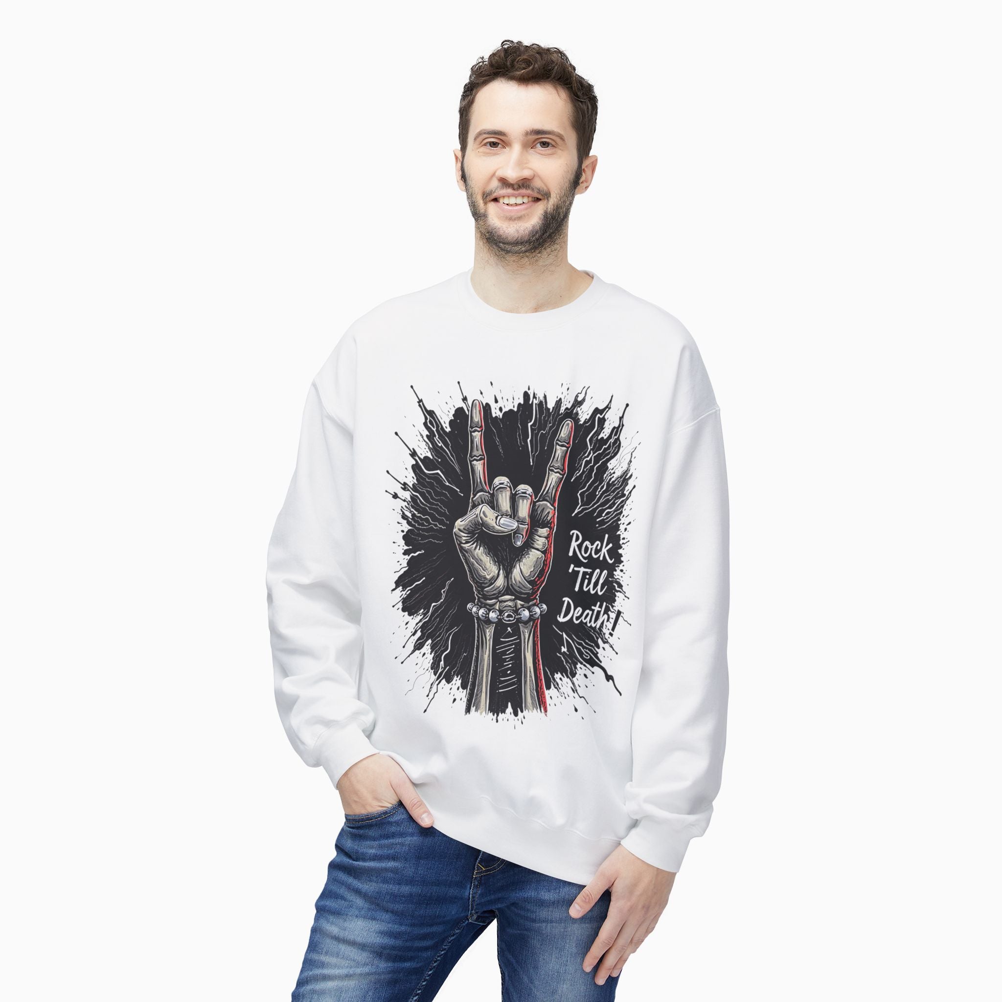Rock and Roll Till Death Sweatshirt | Exclusive Woollieemix Design