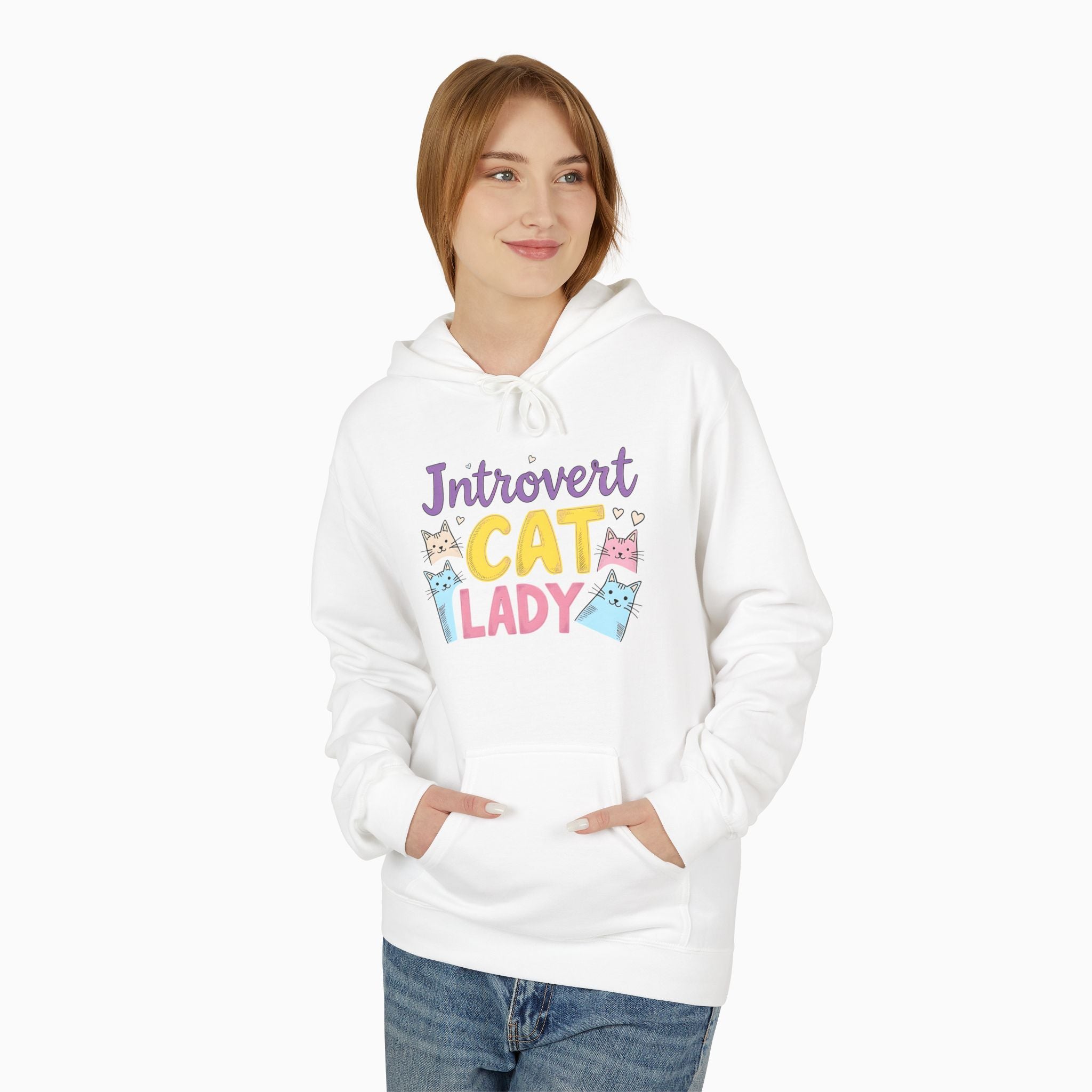 Introvert & Childless Cat Lady Unisex Hoodie