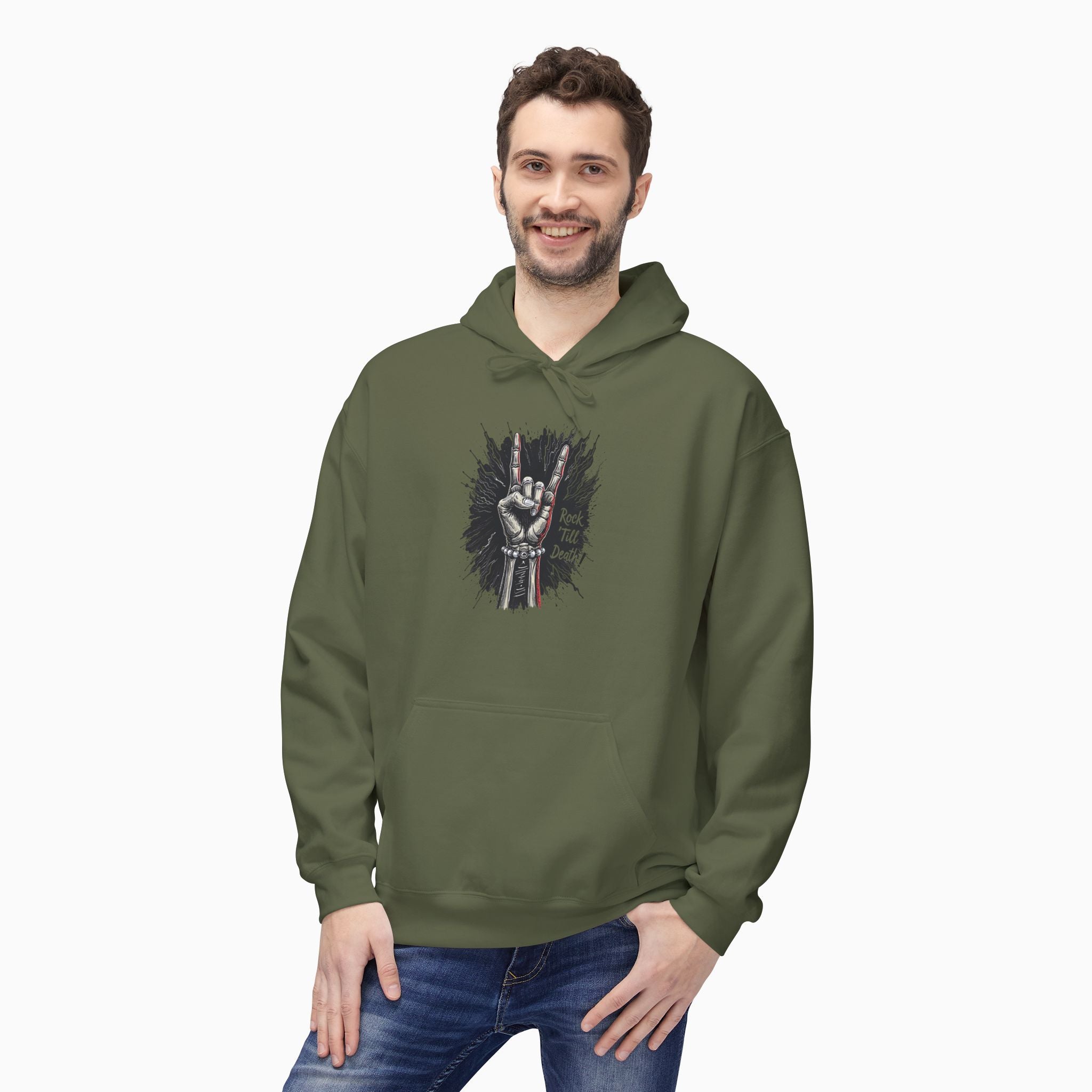 Rock and Roll Till Death Unisex Hoodie - Exclusive Woollieemix Design