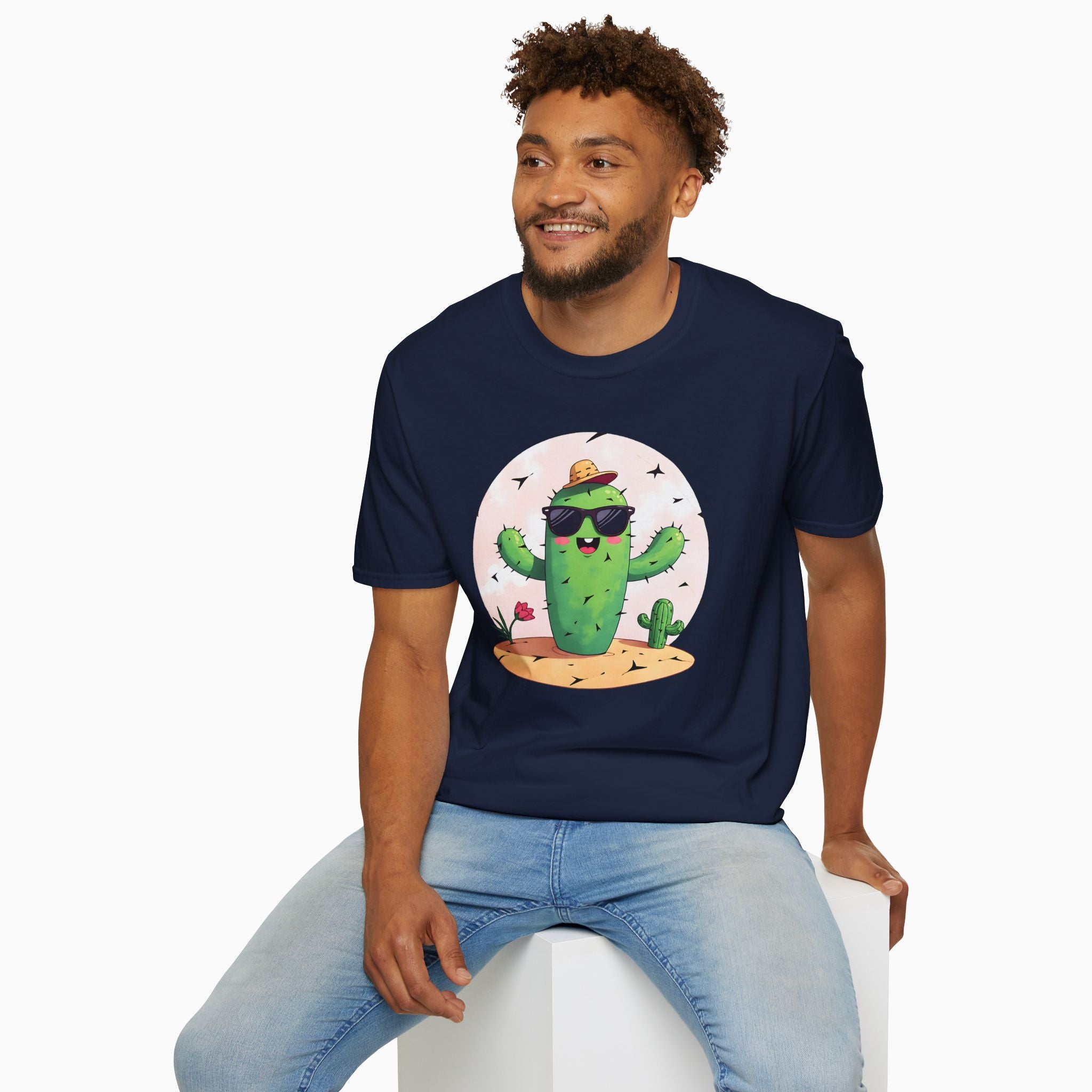 Wild Cute Cartoon Cactus Unisex T-Shirt