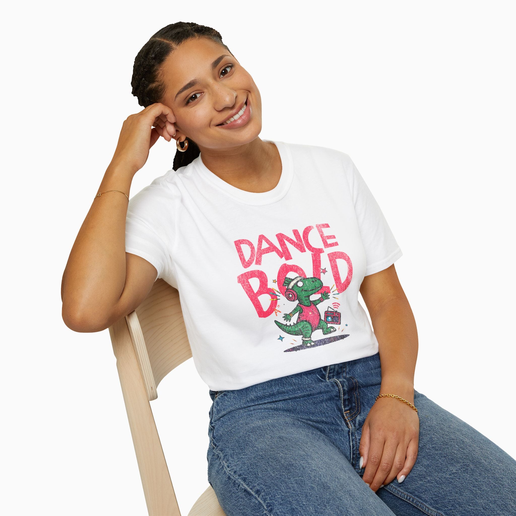 Dance Bold Unisex T-Shirt - Classic Fit, Flame-Retardant Cotton