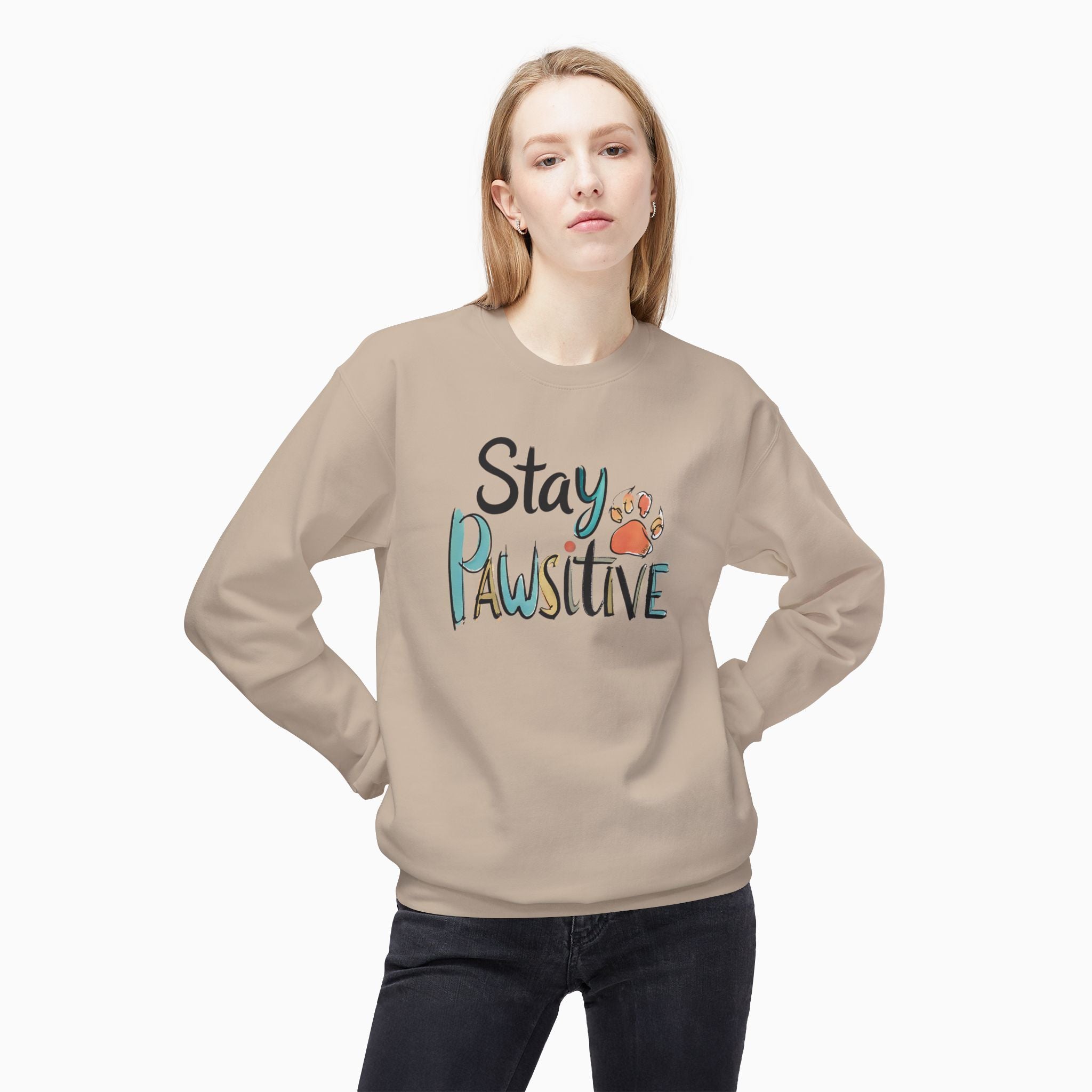 Stay Pawsitive Unisex Sweatshirt