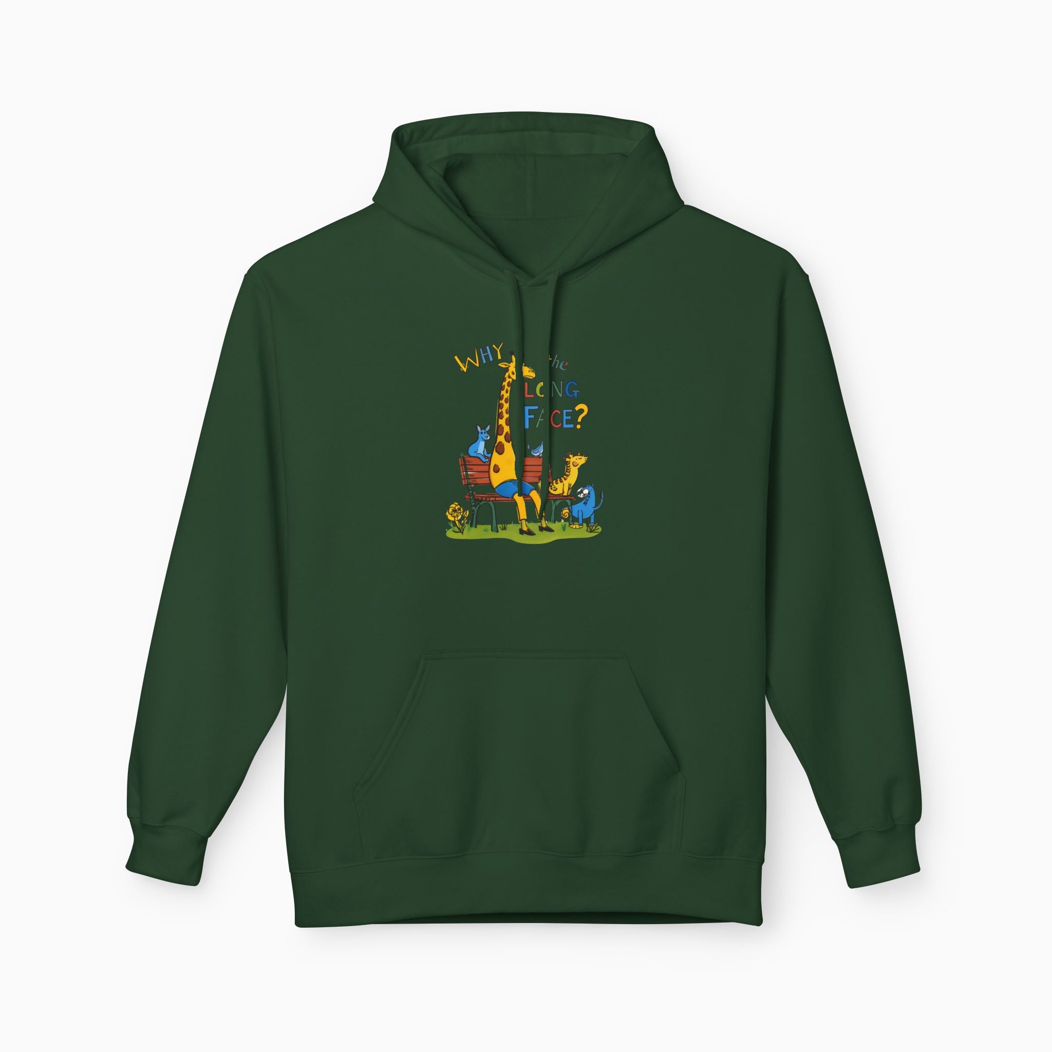 Funny Giraffe Why the Long Face Unisex Hoodie