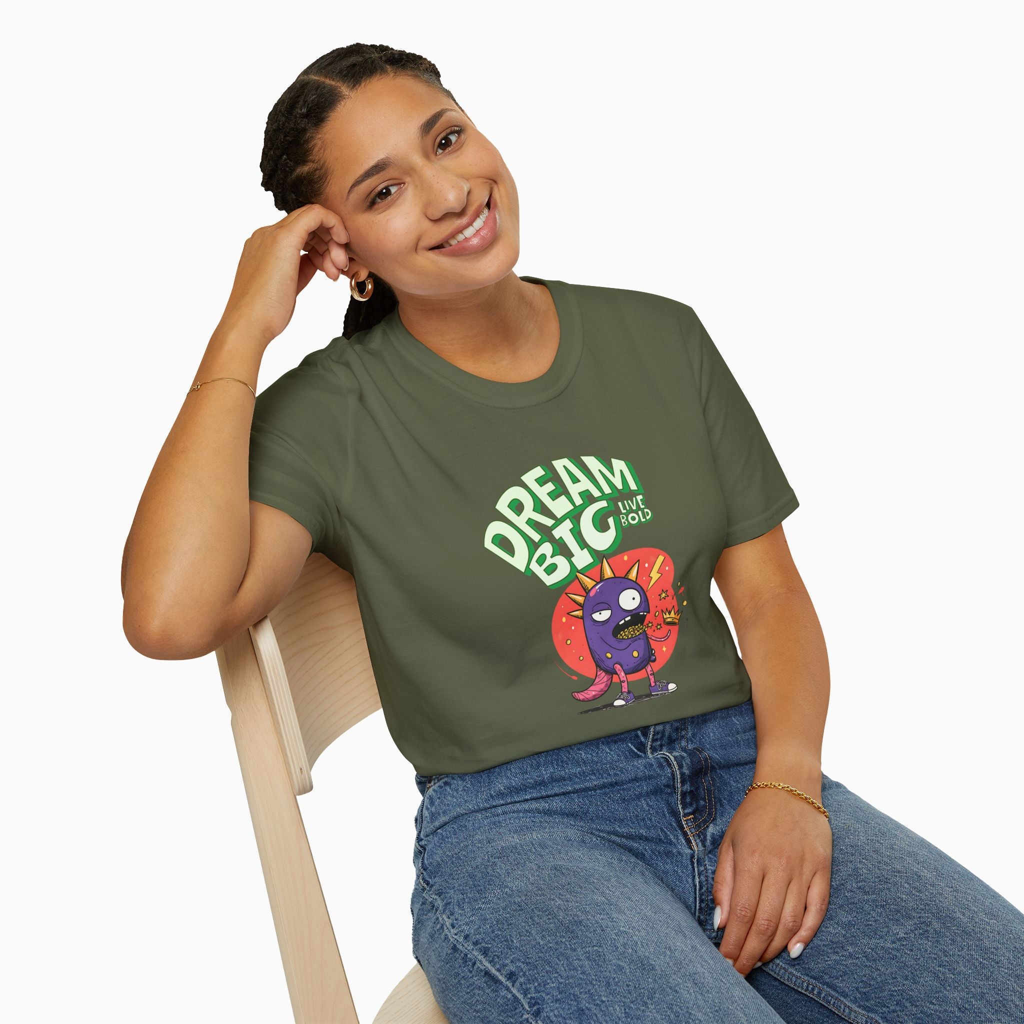 Dream Big, Live Bold Unisex T-Shirt - Premium Cotton & Safety