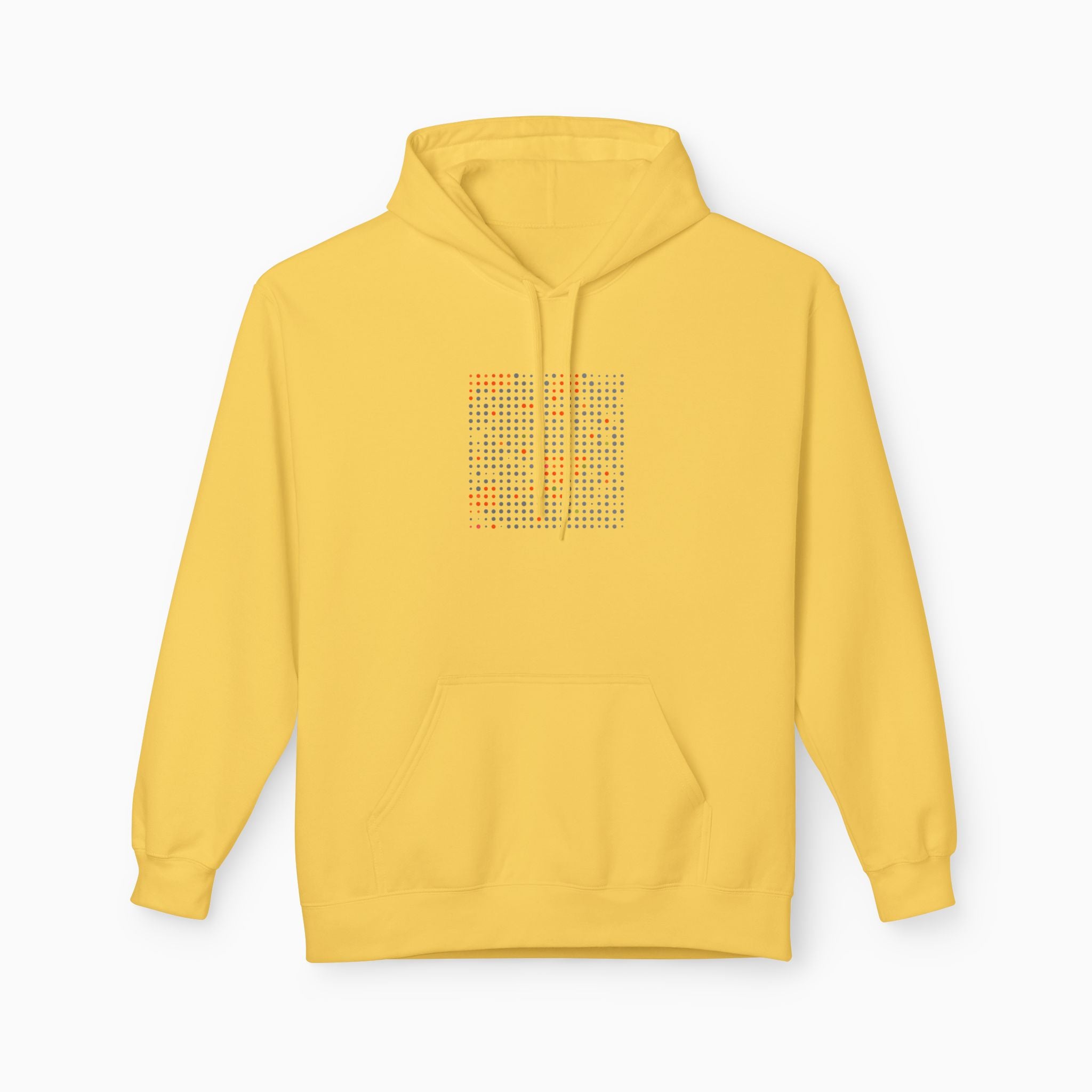 Grey & Red Qr Code Unisex Hoodie