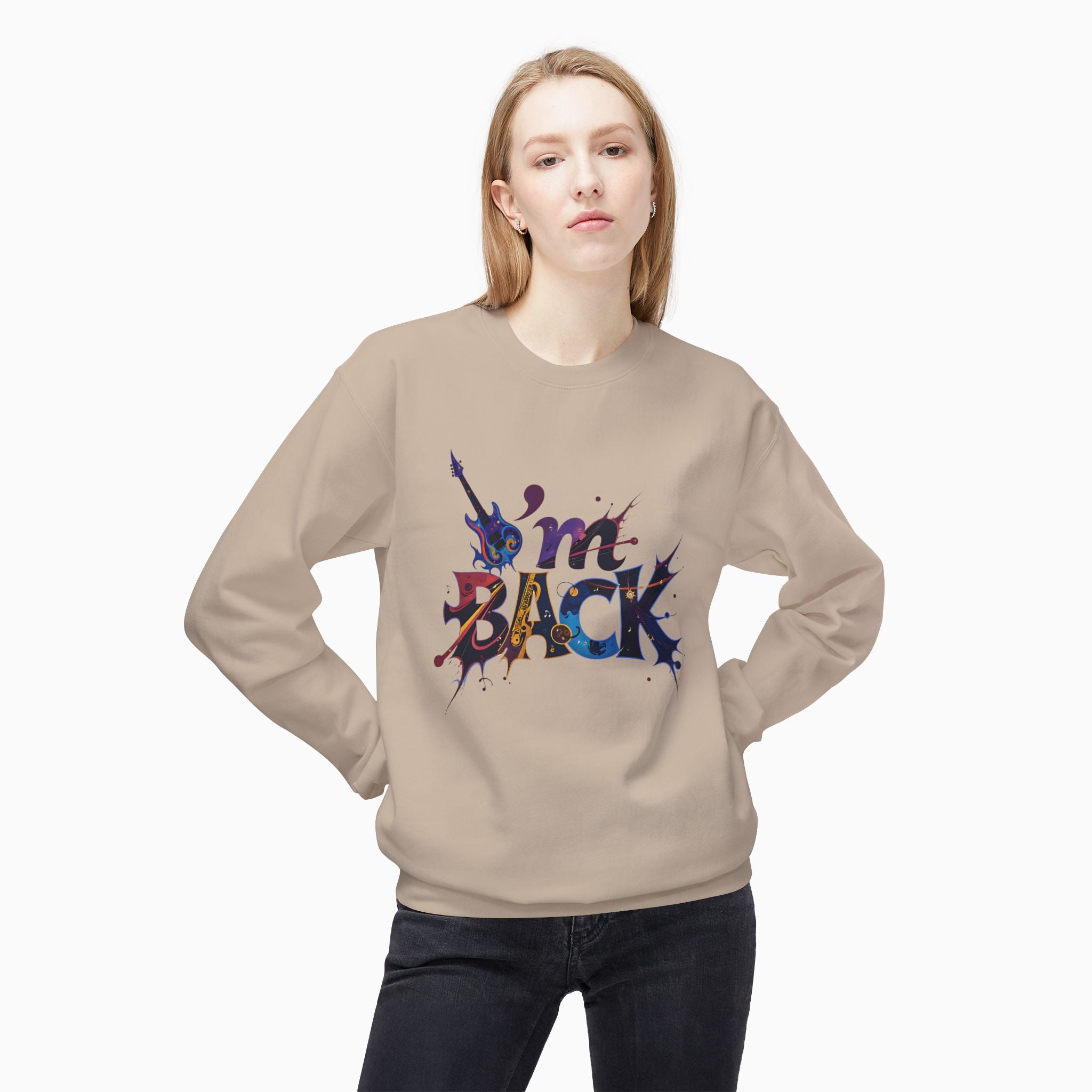 I'm Back Unisex Sweatshirt: Ultimate Comfort & Style by Woollieemix
