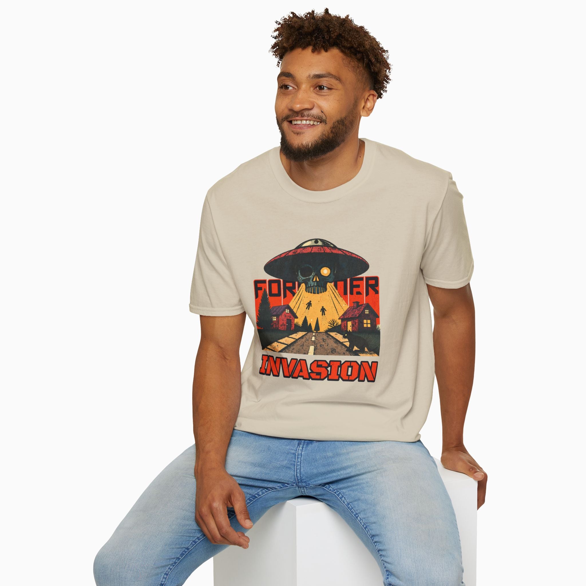 Foreigner Invation Unisex T-Shirt - Premium Cotton, Made-to-Order