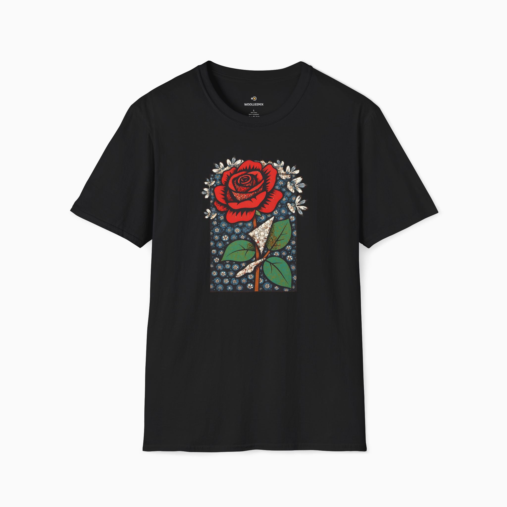 Vintage Crimson Rose Unisex T-Shirt