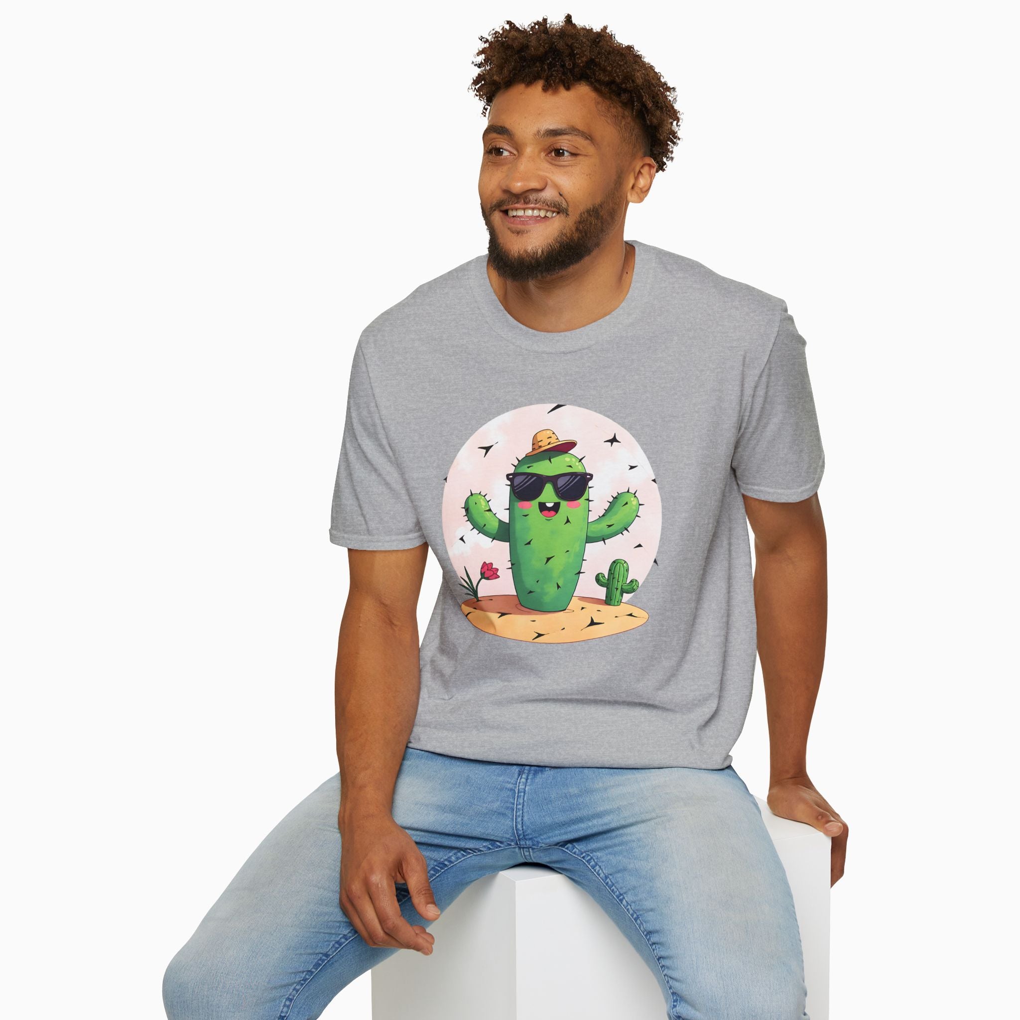 Wild Cute Cartoon Cactus Unisex T-Shirt