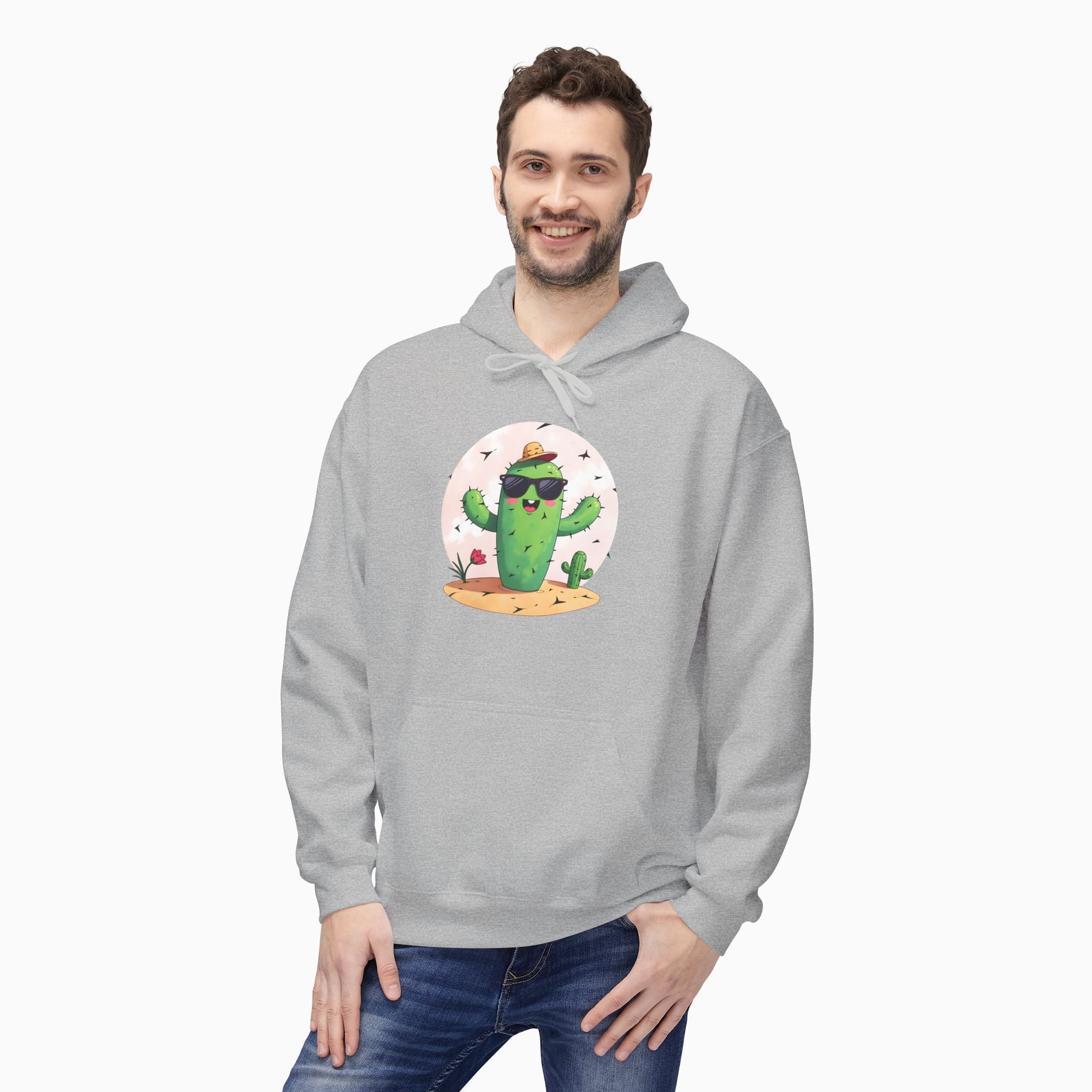 Wild Cute Cartoon Cactus Unisex Hoodie