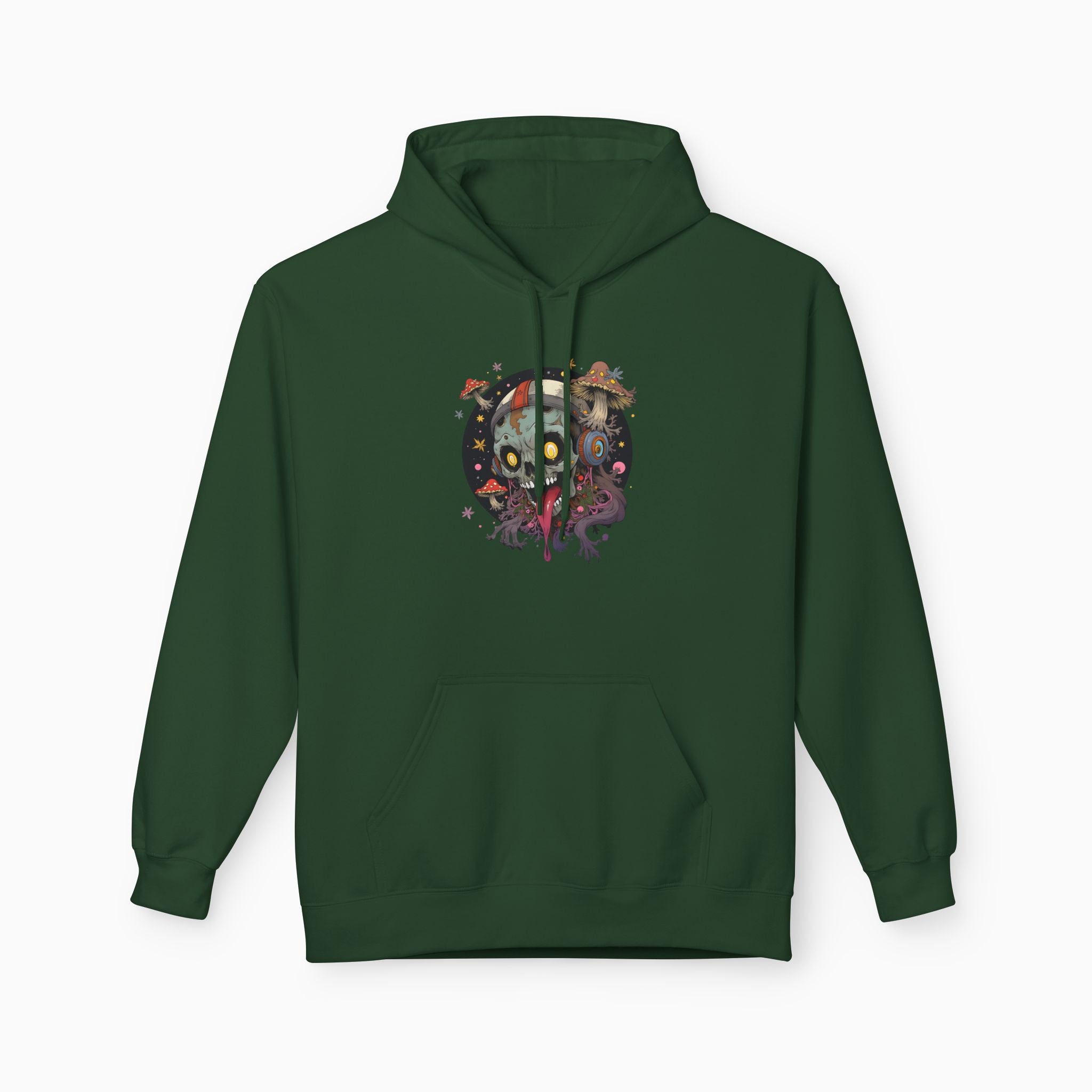 Psychedelic Mushroom Skull Unisex Hoodie