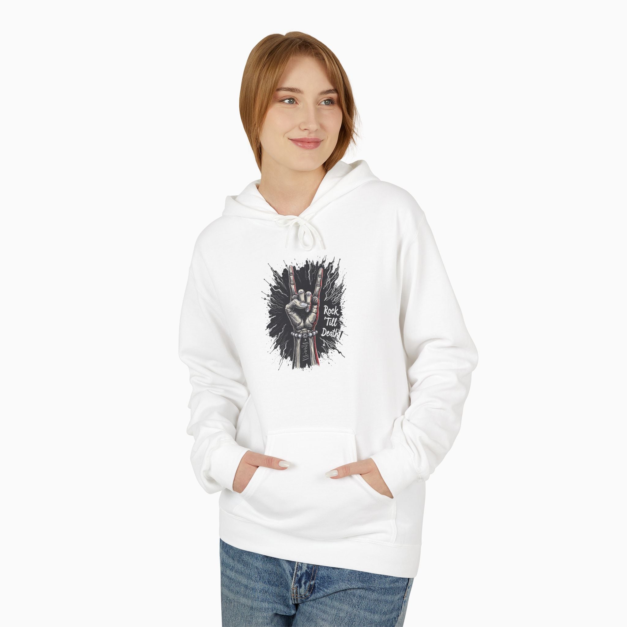 Rock and Roll Till Death Unisex Hoodie - Exclusive Woollieemix Design