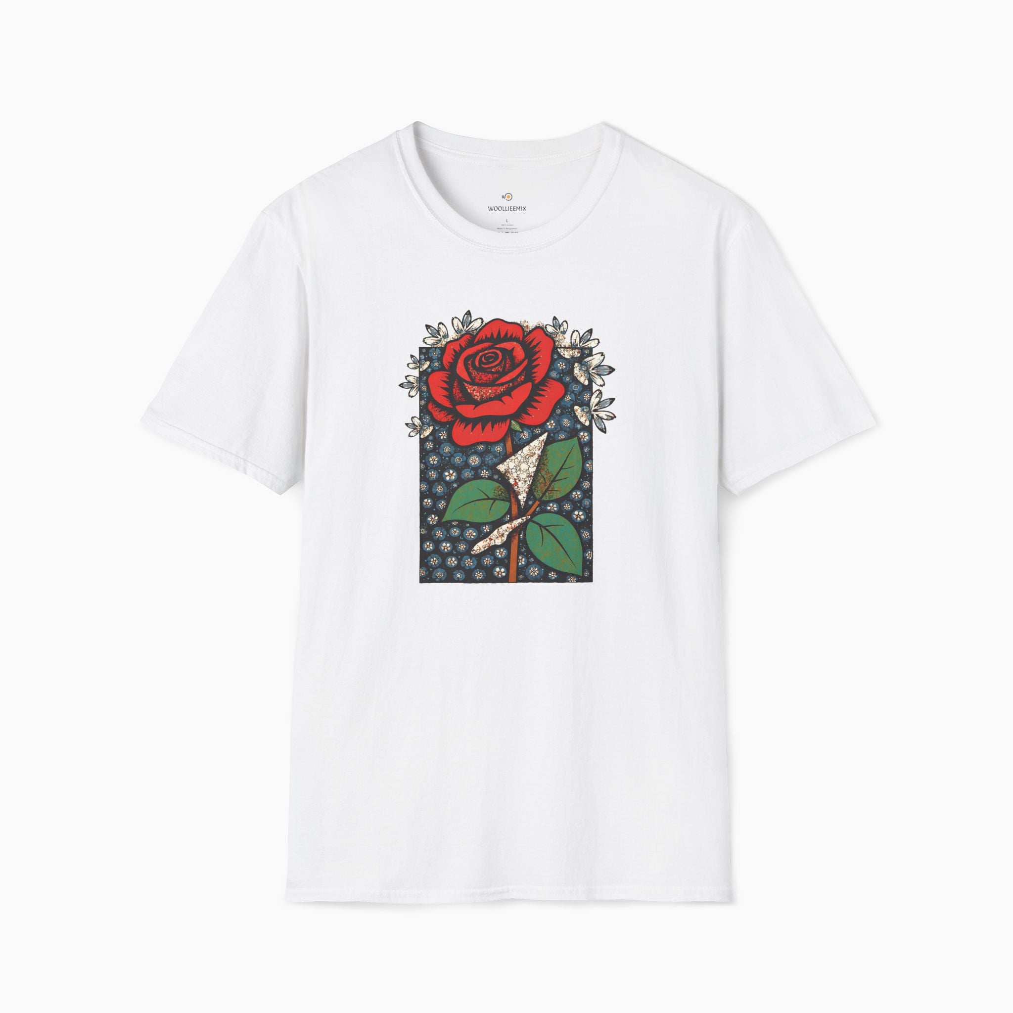 Vintage Crimson Rose Unisex T-Shirt