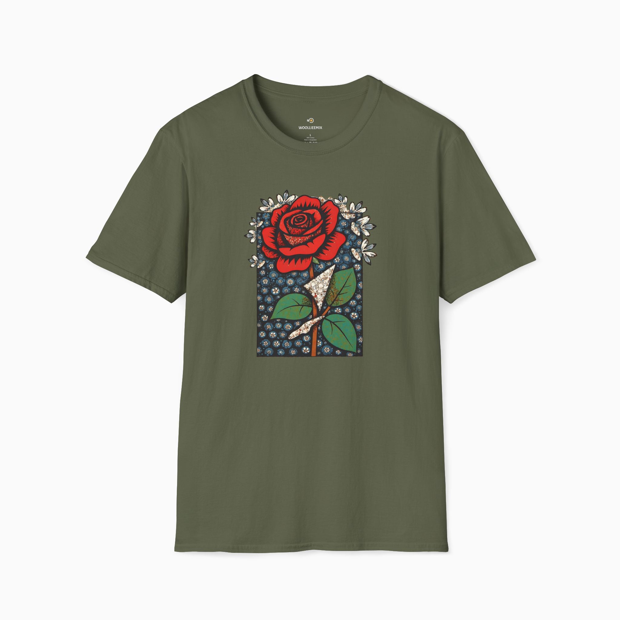 Vintage Crimson Rose Unisex T-Shirt