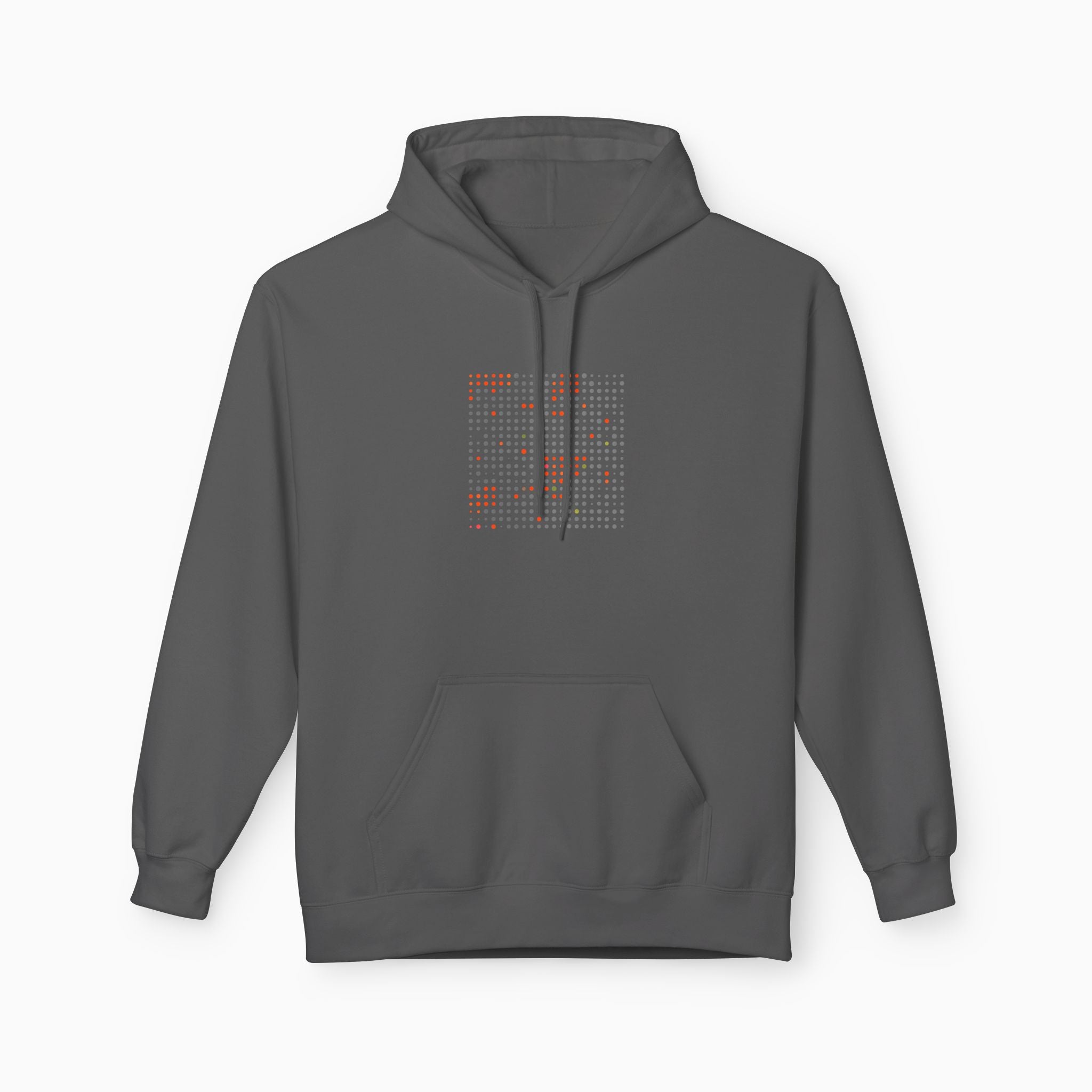 Grey & Red Qr Code Unisex Hoodie
