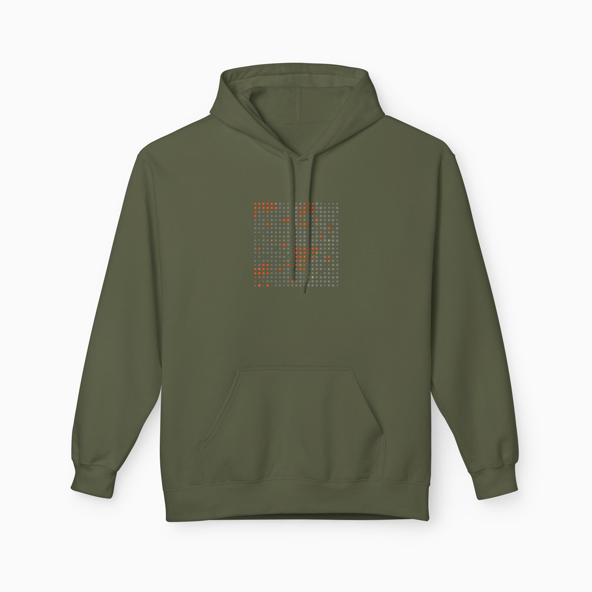 Grey & Red Qr Code Unisex Hoodie