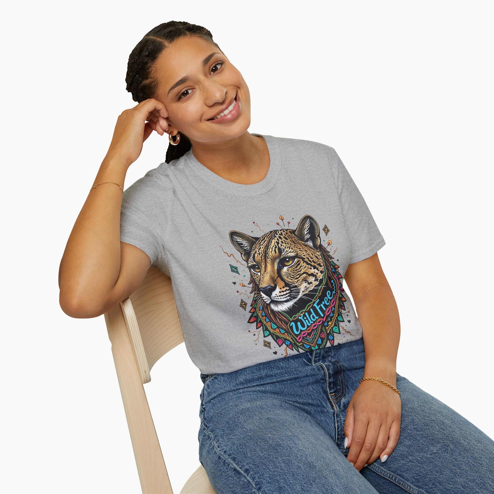 Egypt Style Wild Free Cheetah Unisex T-Shirt