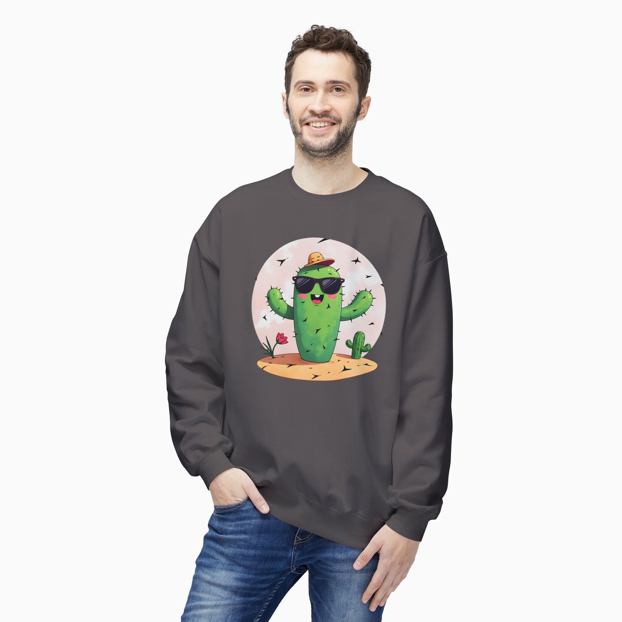Wild Cute Cartoon Cactus Unisex Sweatshirt