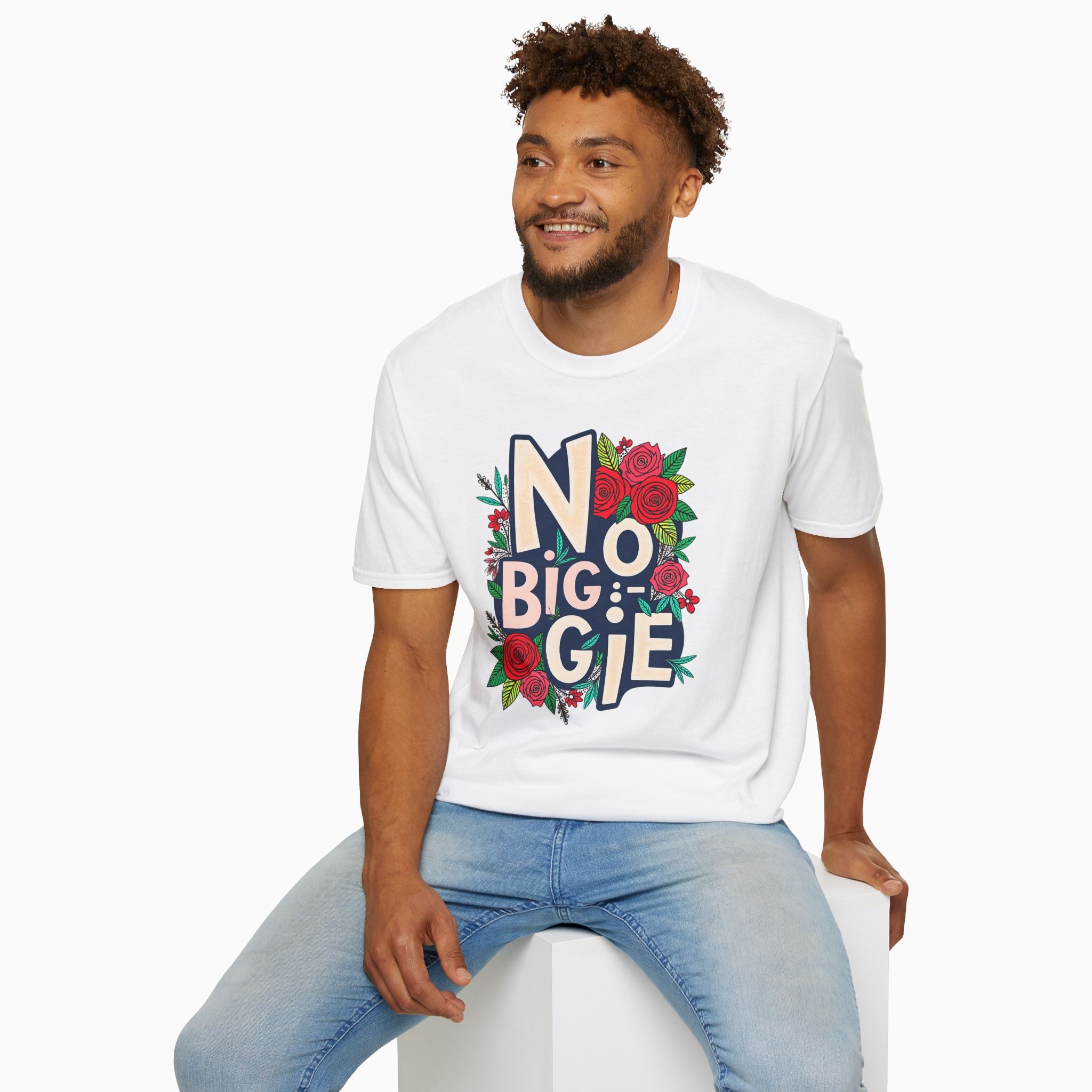 No Biggie With Floral Art Unisex T-Shirt