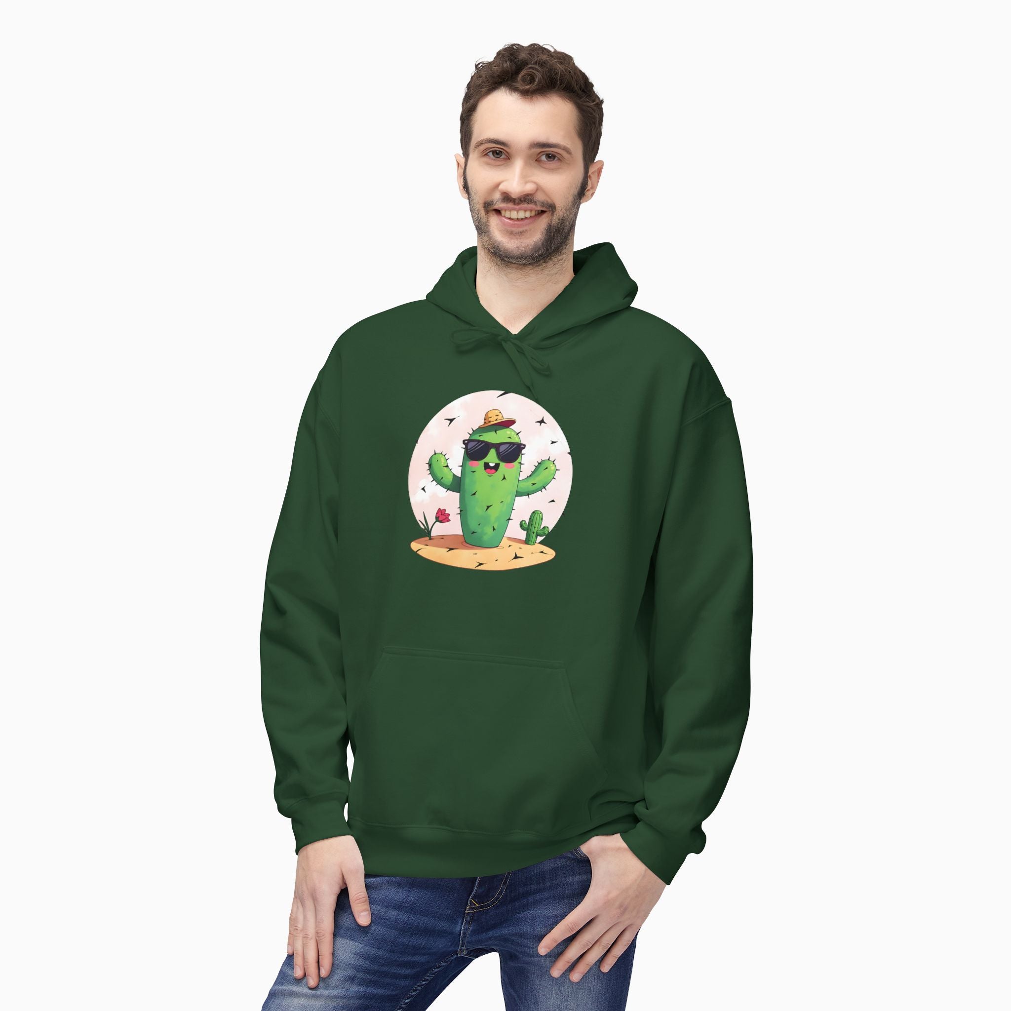 Wild Cute Cartoon Cactus Unisex Hoodie