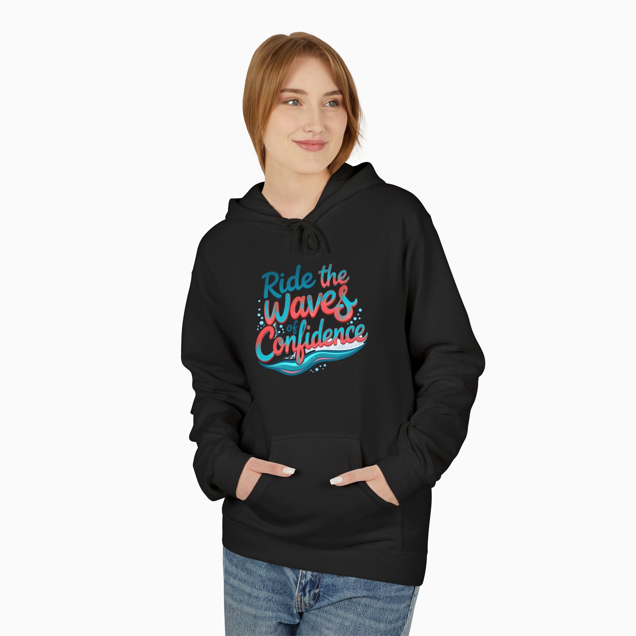 Ride The Stylish Waves Of Confidence Unisex Hoodie | Woollieemix