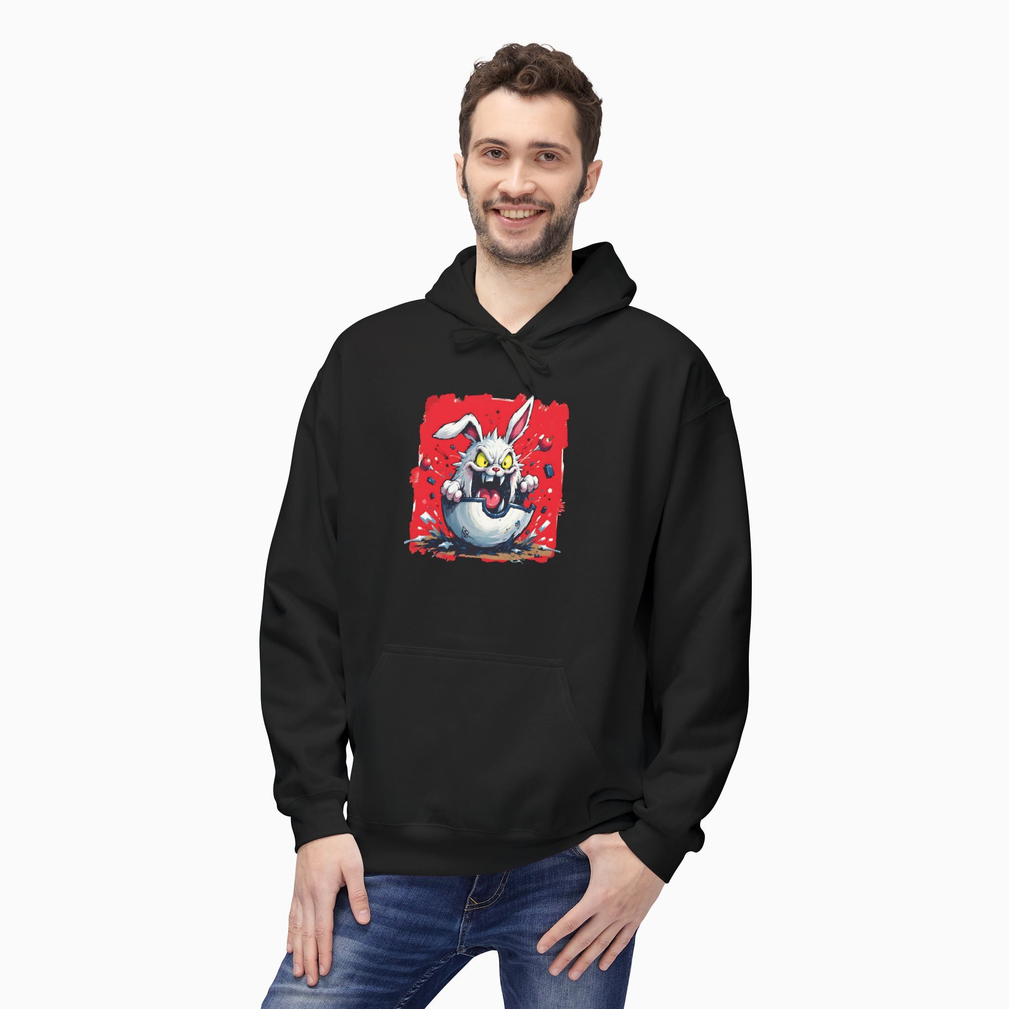 Crazy Rabbit Poké Ball Unisex Hoodie