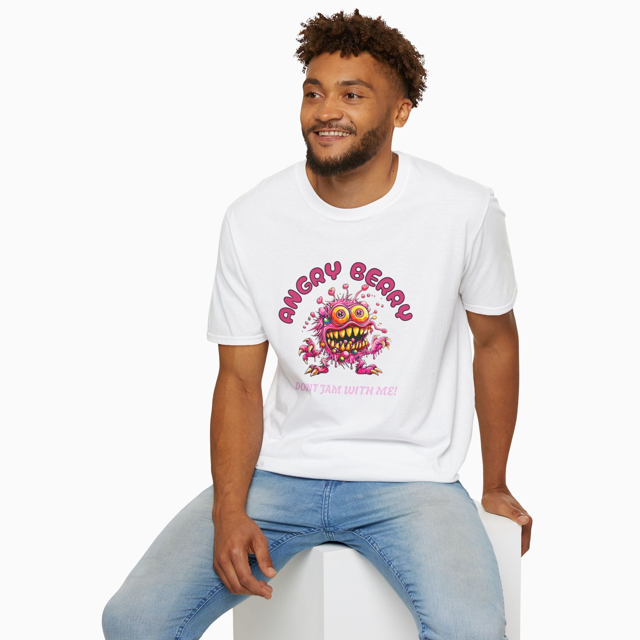 Angry Cherry T-Shirt - Unisex Classic Fit, Lightweight Cotton