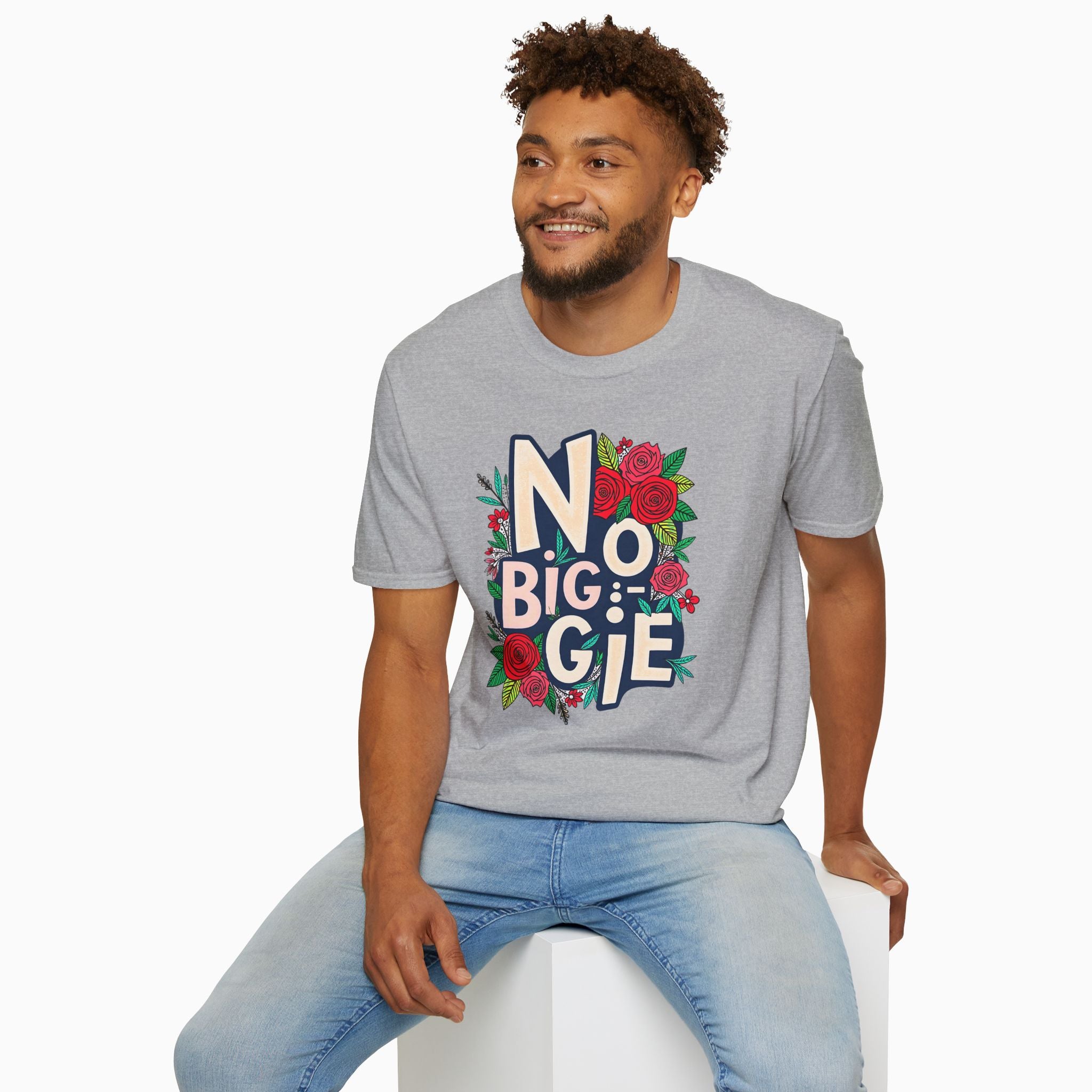 No Biggie With Floral Art Unisex T-Shirt