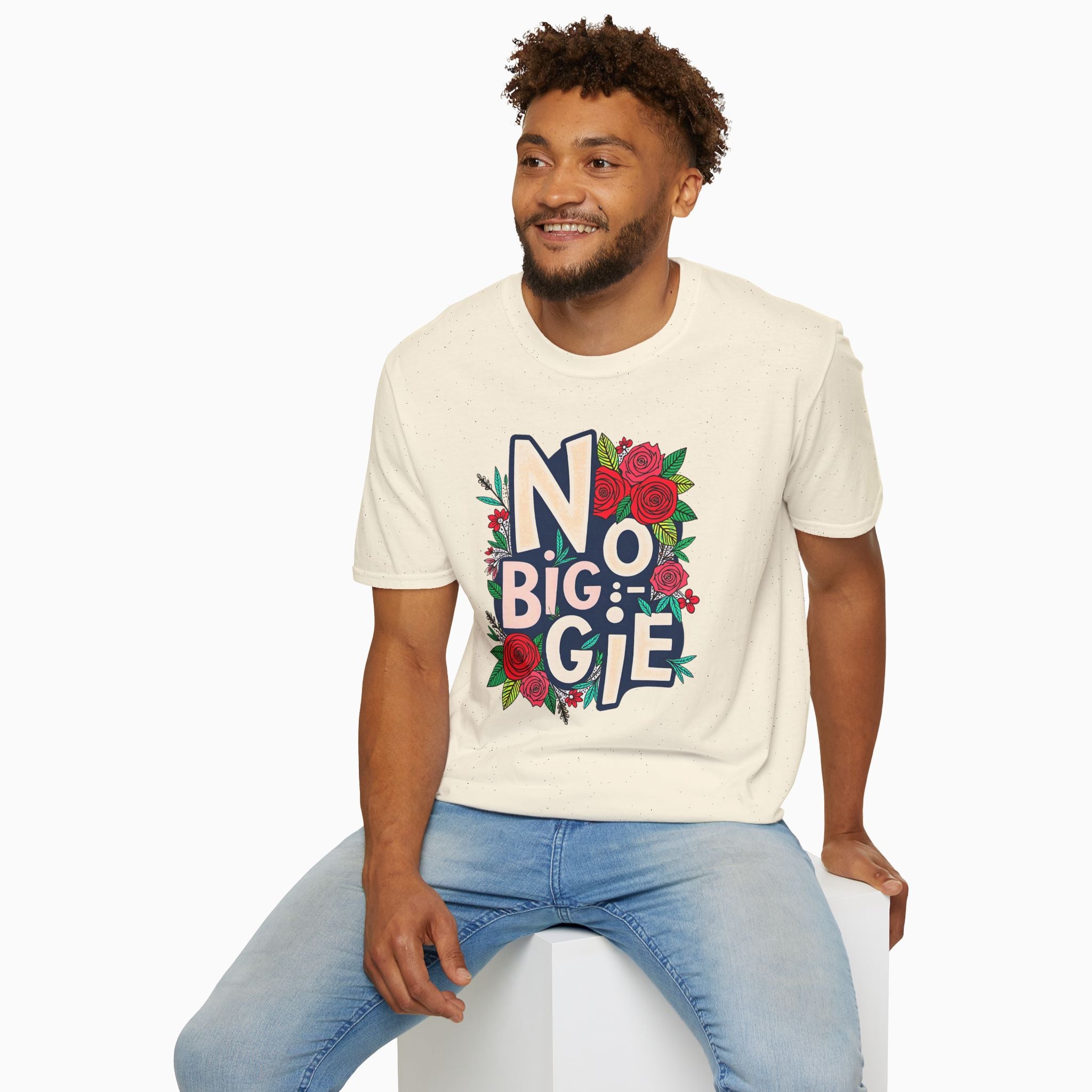 No Biggie With Floral Art Unisex T-Shirt