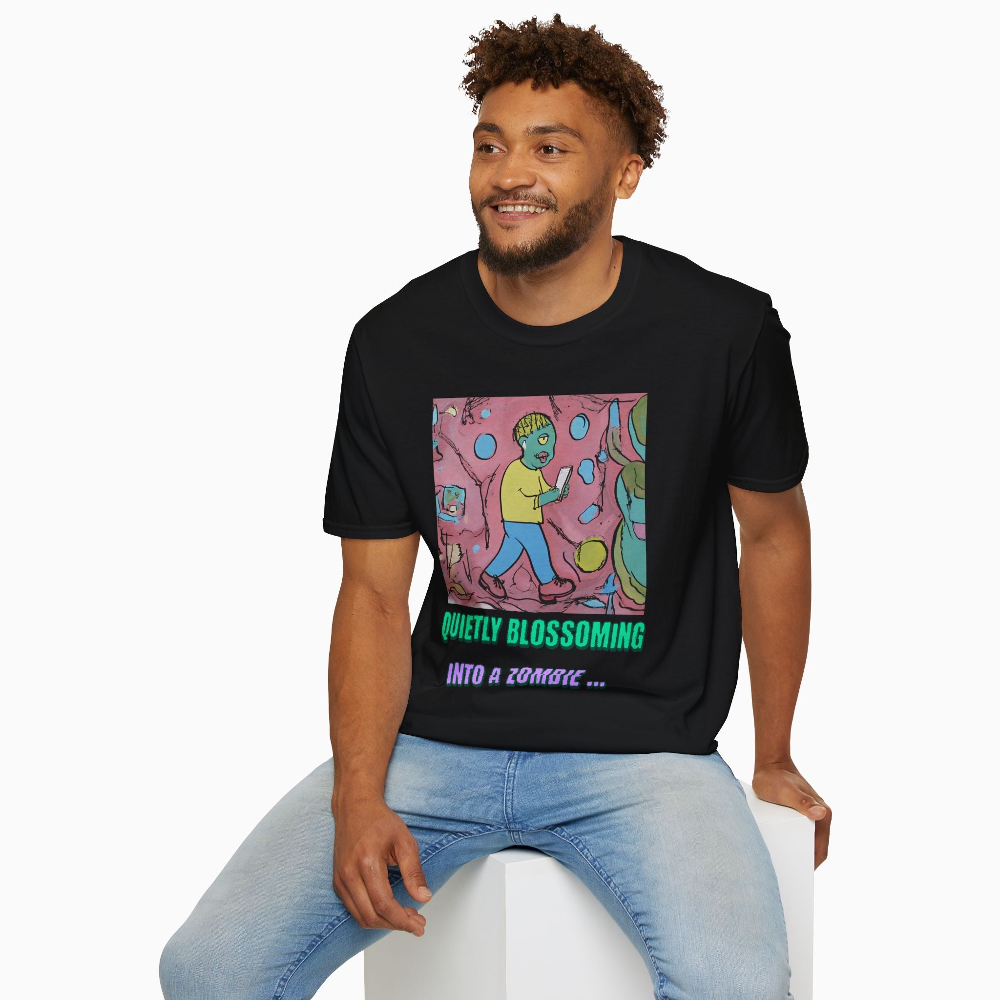 Quietly Blossoming into a Zombie Unisex T-Shirt