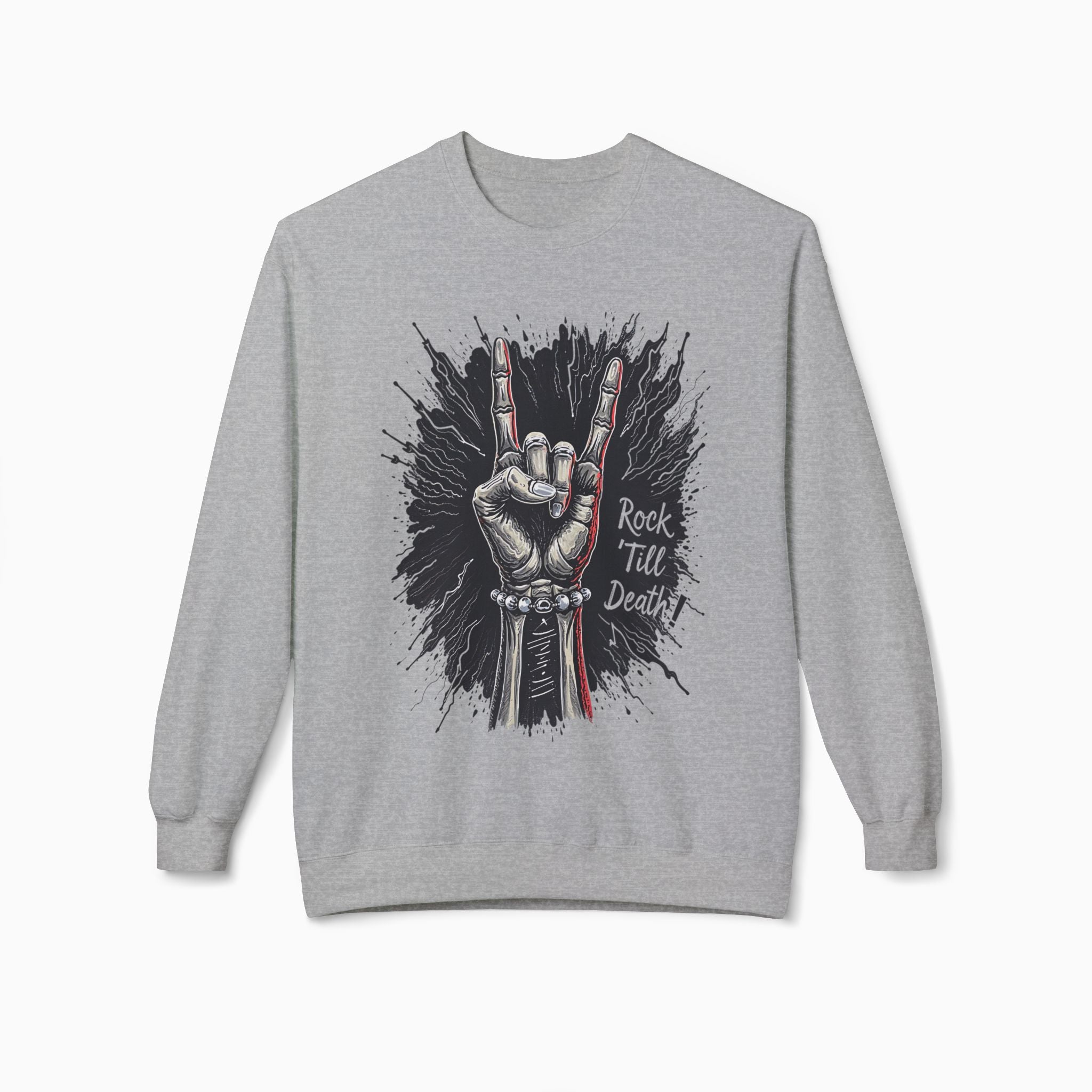 Rock and Roll Till Death Sweatshirt | Exclusive Woollieemix Design